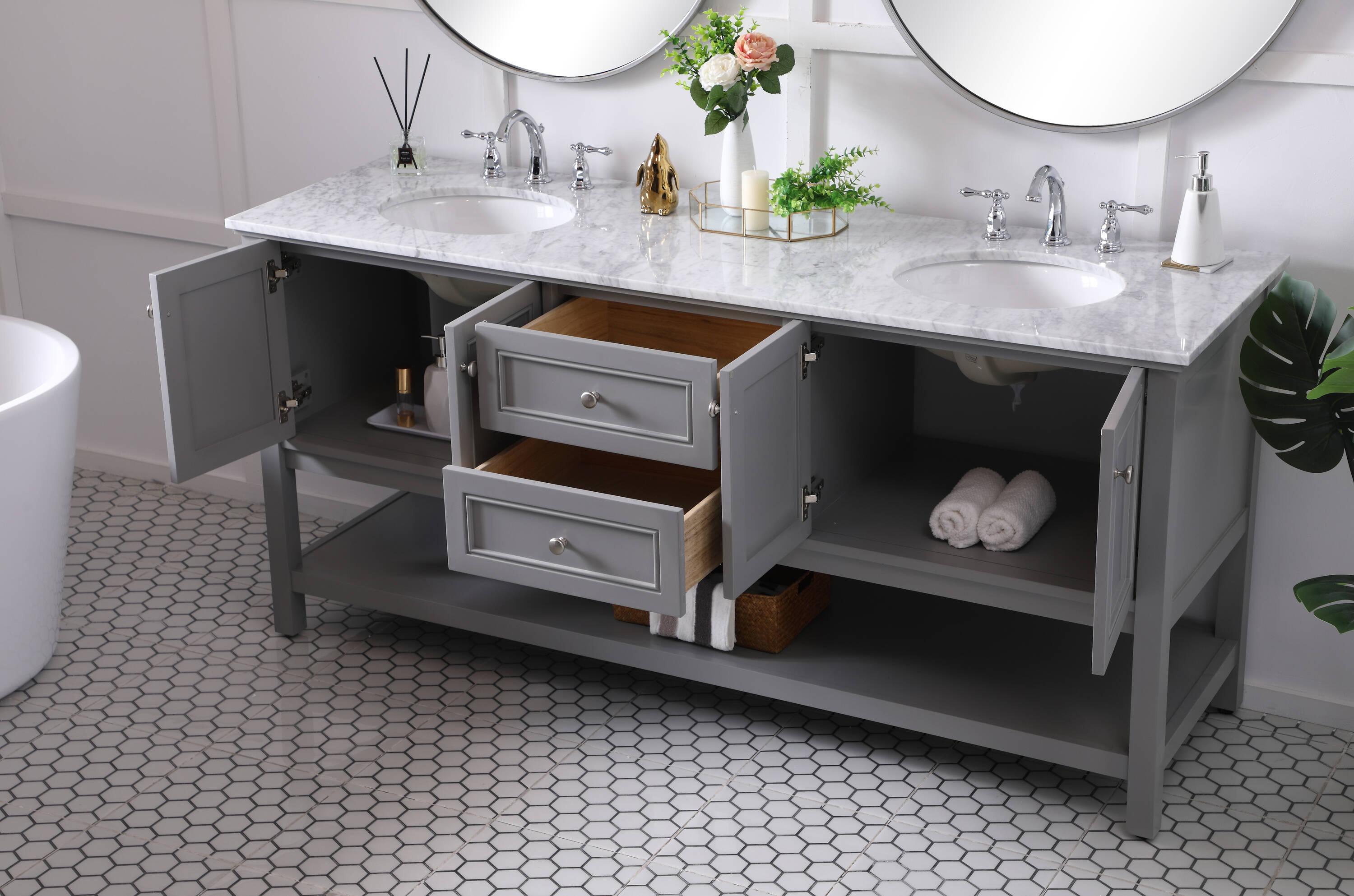 Elegant Decor FI81072GR Bath-Vanity-Combo - View #9