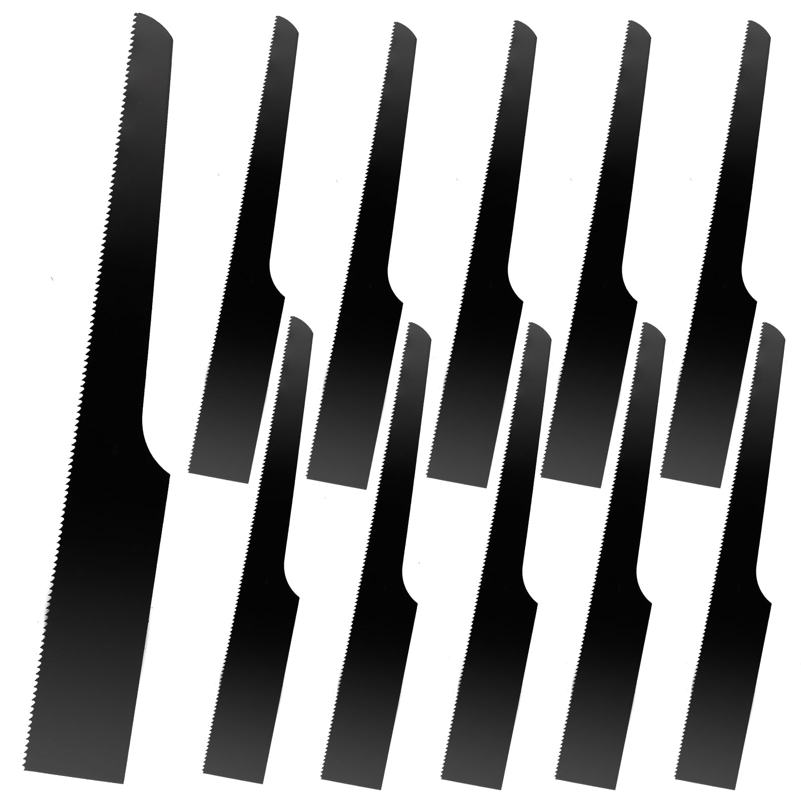 DYRCJ  Reciprocating Saw Blade Set 10 Pieces for Metal Wood and Rubber Cutting Black 32 Teeth durable home and garden accessory designed for