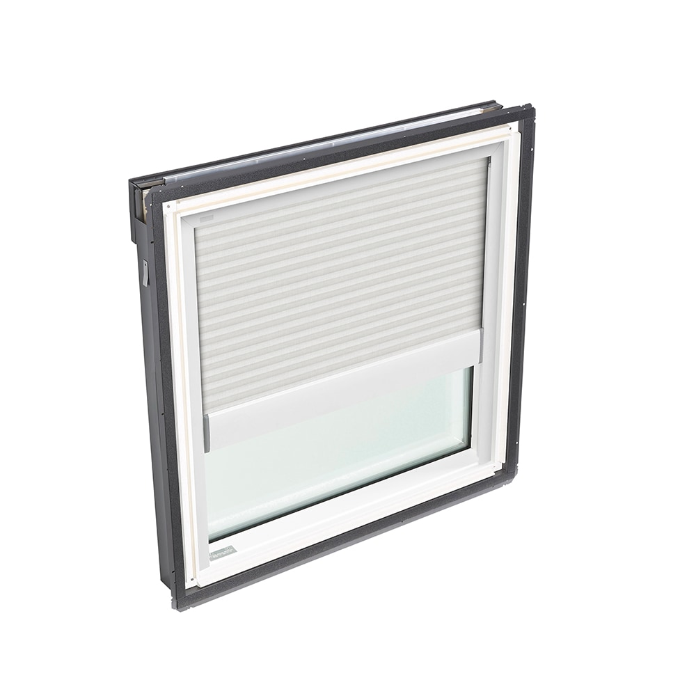 VELUX FS D26 2004FH00W 22.5-in x 22.94-in Fixed Deck Mount Skylight with Laminated Low-e Argon Glass and Light-filtering Blinds Included
