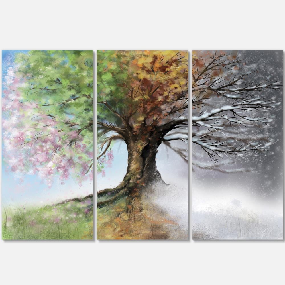 Designart MT9283-3P 28-Inches H x 36-Inches W Landscape Metal Print