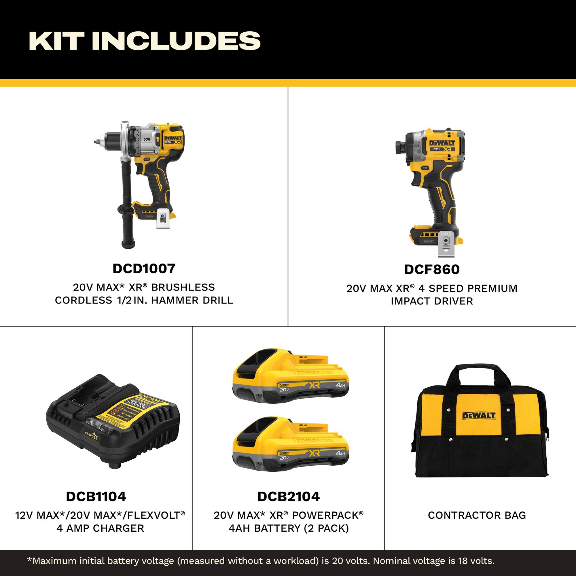 DEWALT DCK2112QQ2 Combo-Kits - View #2