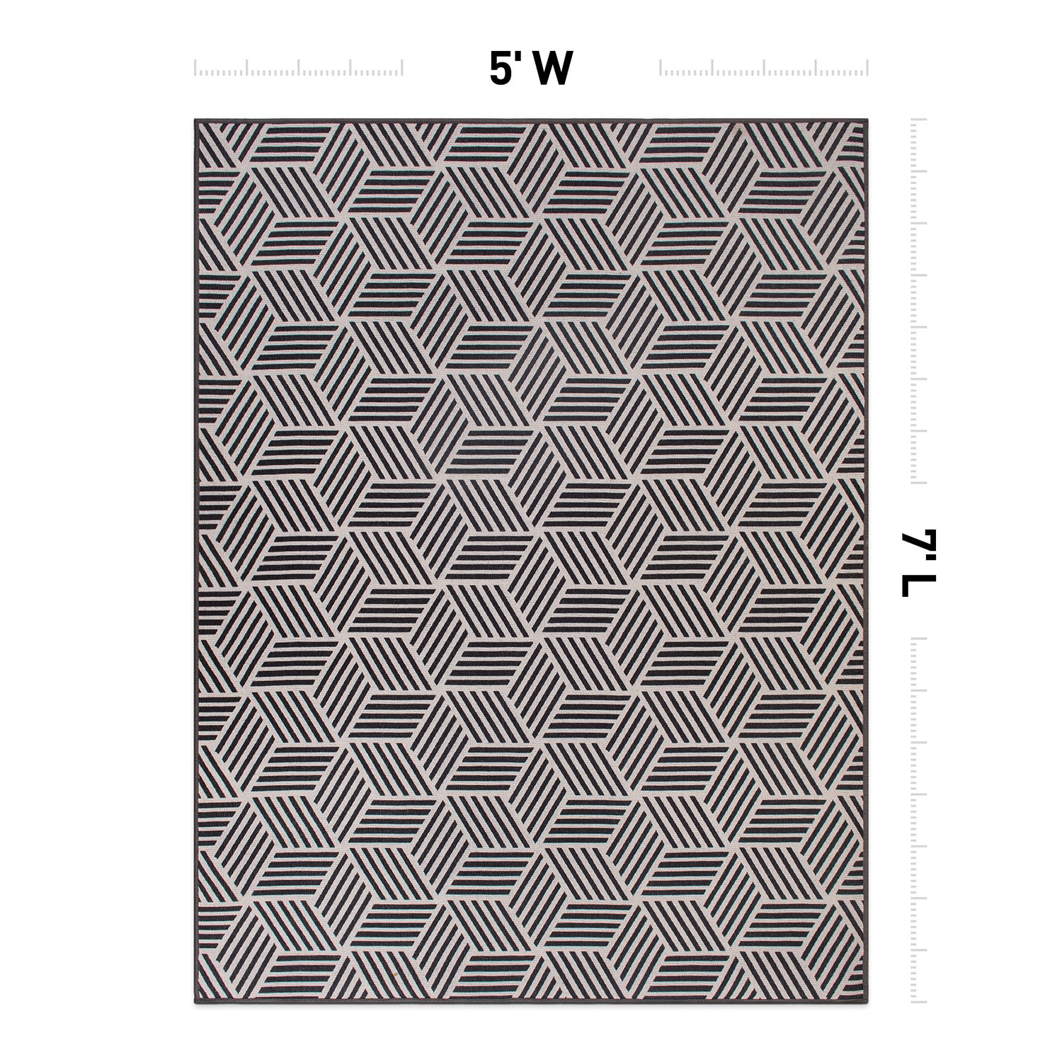 World Rug Gallery 9021BLACK5X7 rugs - View #4