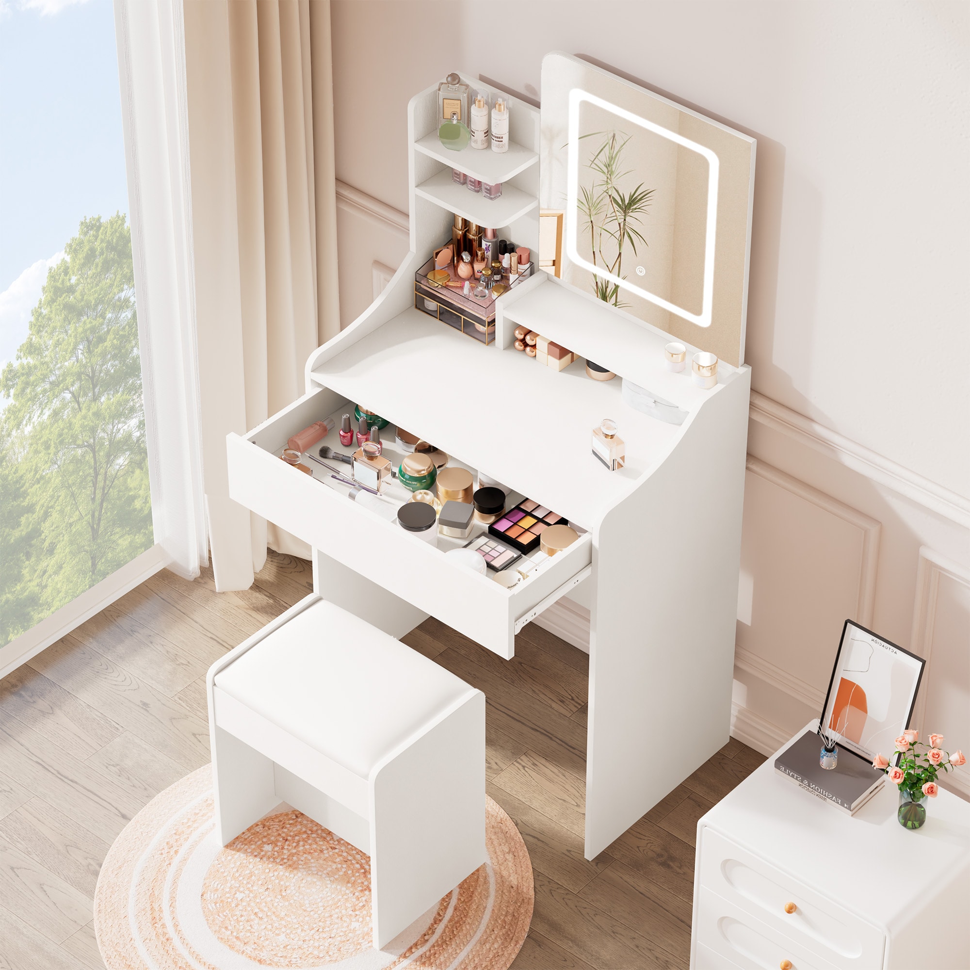 JEAREY LEDSZT-WHITE Bedroom-Vanities - View #2