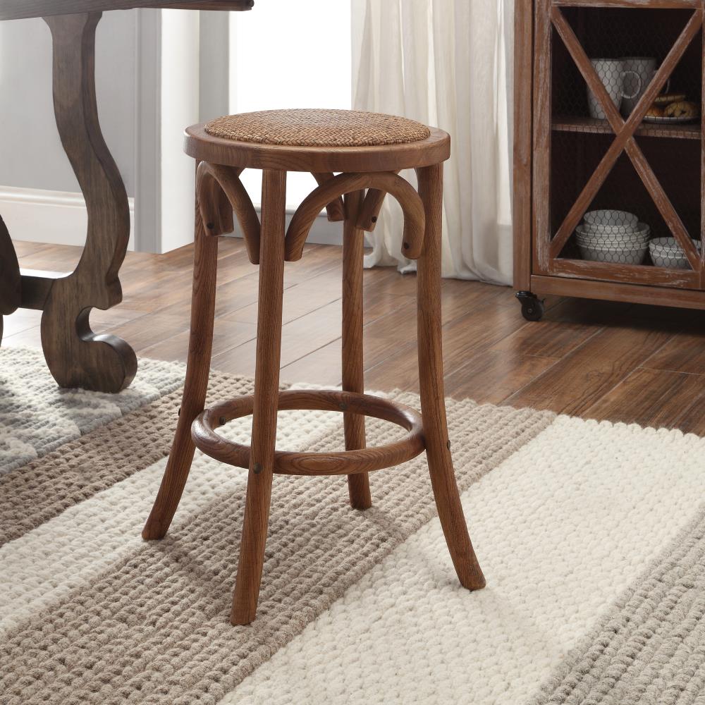 Walnut backless counter discount stool