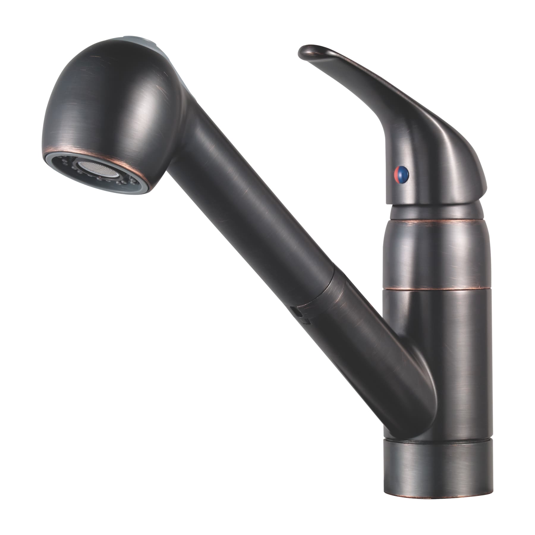 Pfister G133-10YY Pfirst Tuscan bronze Double Handle Deck-mount Pull-out Kitchen Faucet with Sprayer ( Deck Plate Included )
