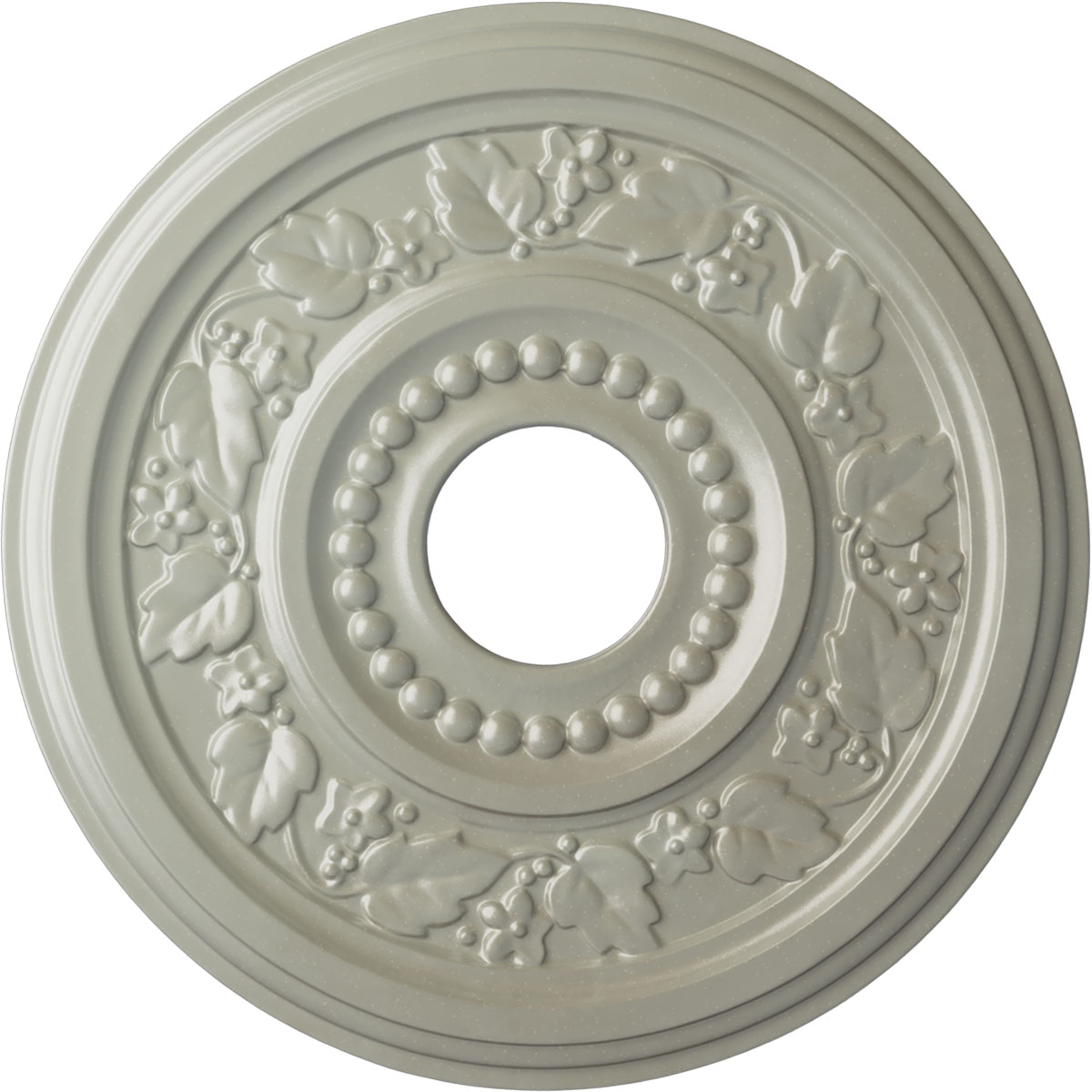 Ekena Millwork CM16GNFCS Genevieve 16.125-in W x 16.125-in L Painted Flash Copper Polyurethane Whole Ceiling Medallion