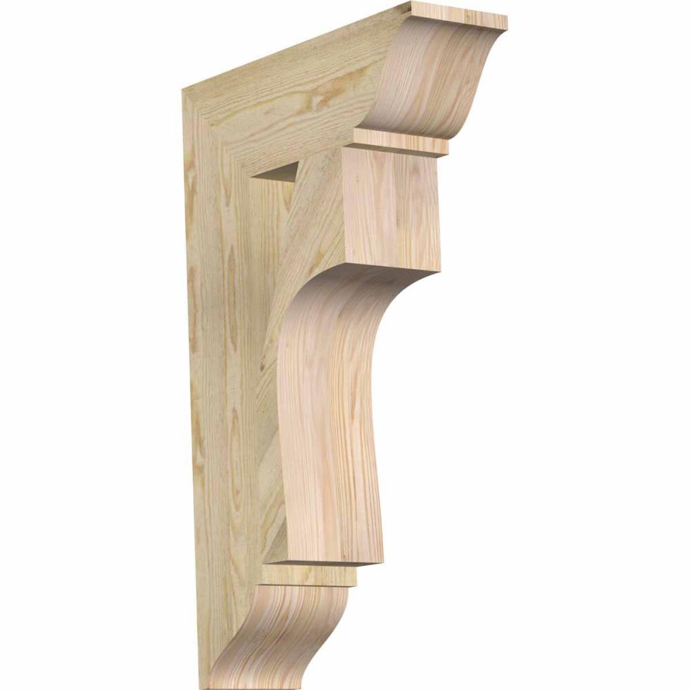 Ekena Millwork BKT06X20X32WTL01RDF Westlake traditional rough sawn 6-in x 20-in x 32-in Douglas fir Brown Wood Standard bracket