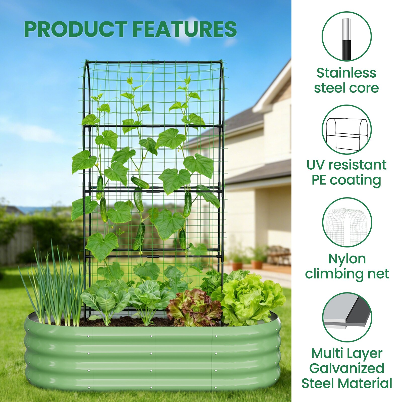 DOCRED G5MGB-120CMGE2-LS02 Raised-Garden-Beds - View #7