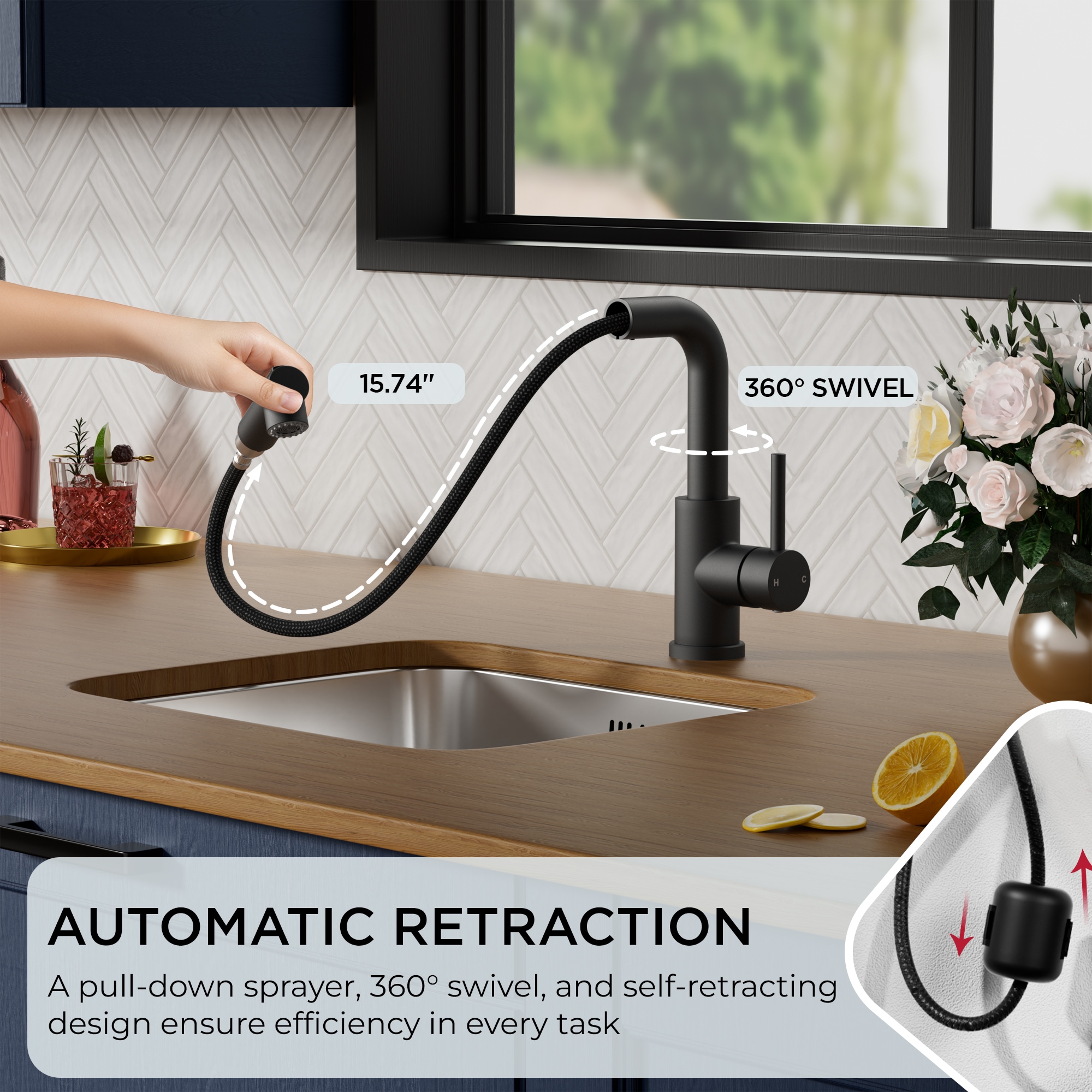 Forious Max WF0084B Kitchen-Faucets - View #4