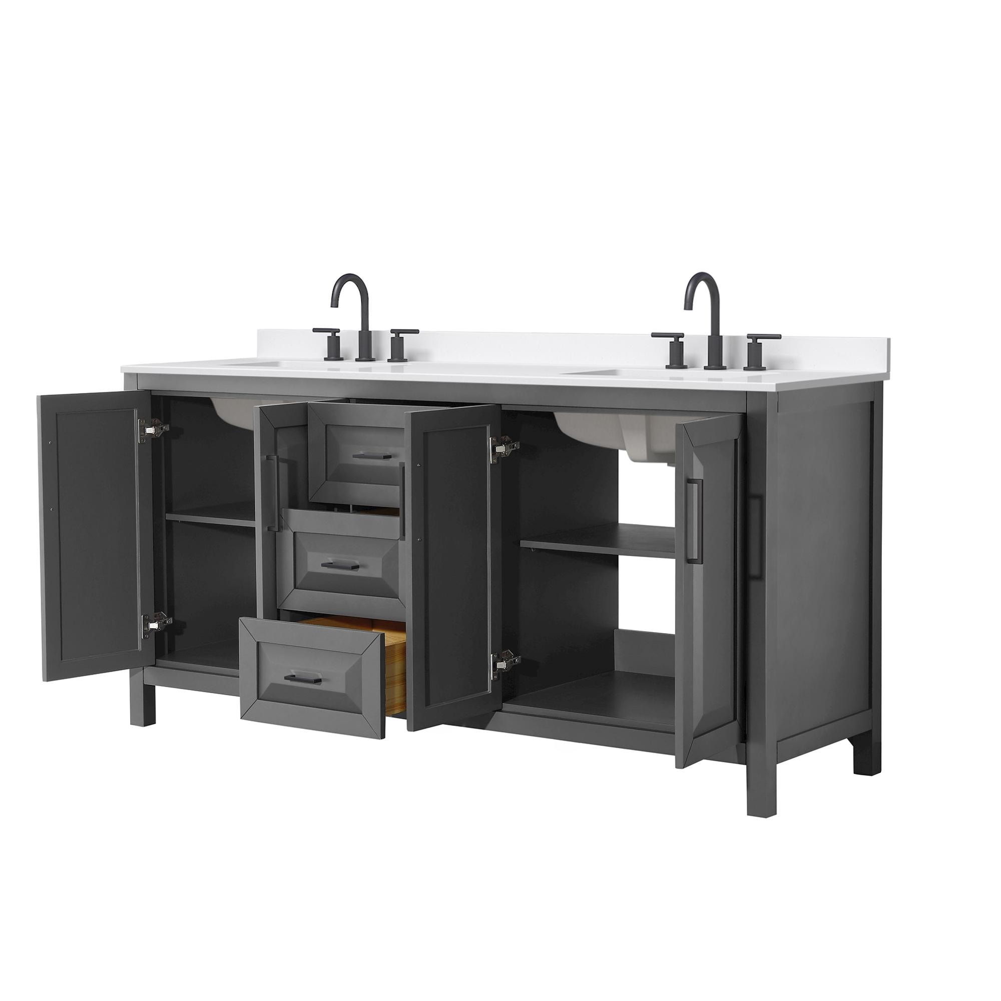 Wyndham Collection WCV252572DGBWQUS3MXX Bath-Vanity-Combo - View #2