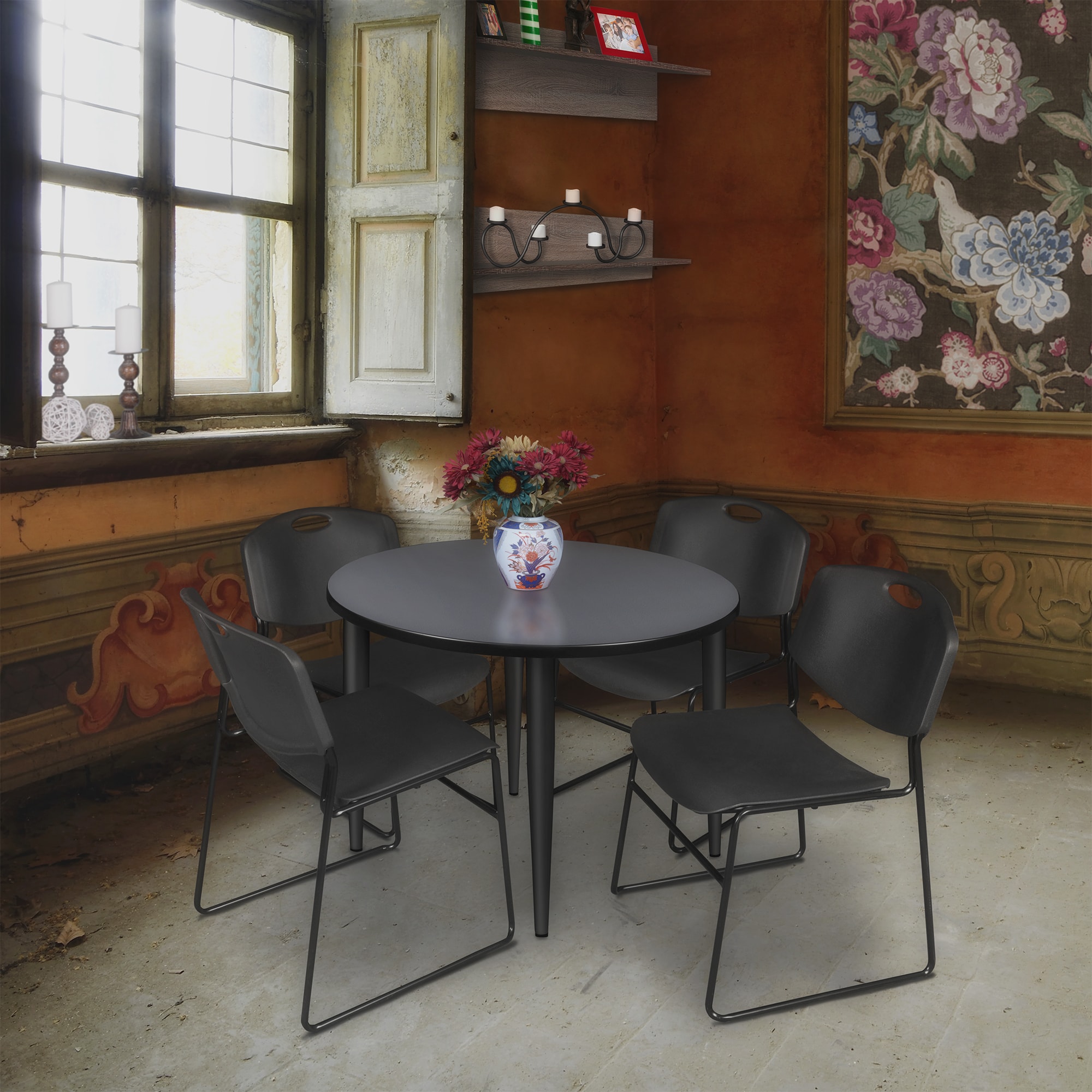 Regency TPL42RNDGYBK44BK Dining-Sets - View #2