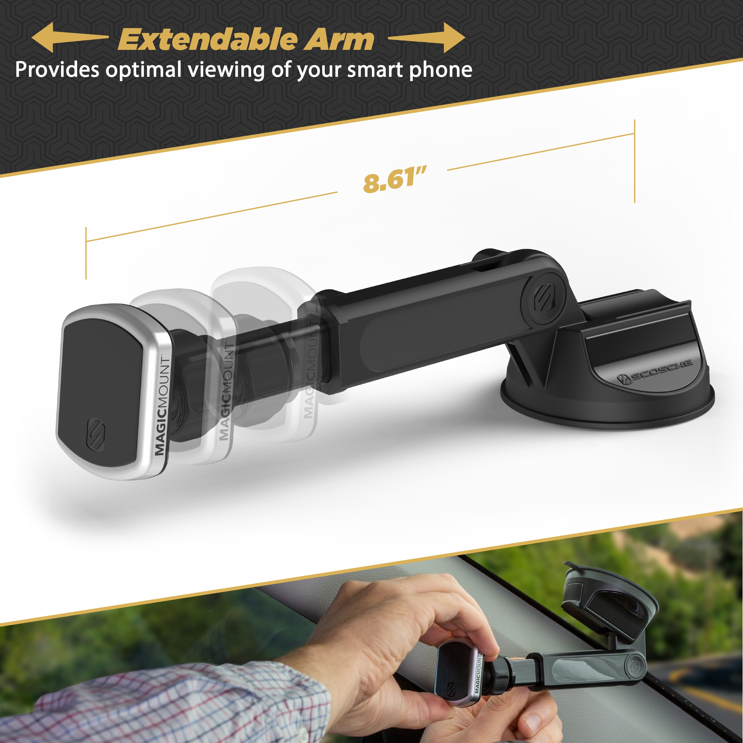 Scosche MPWDEX2-XTSP Cell-Phone-Car-Mounts - View #4