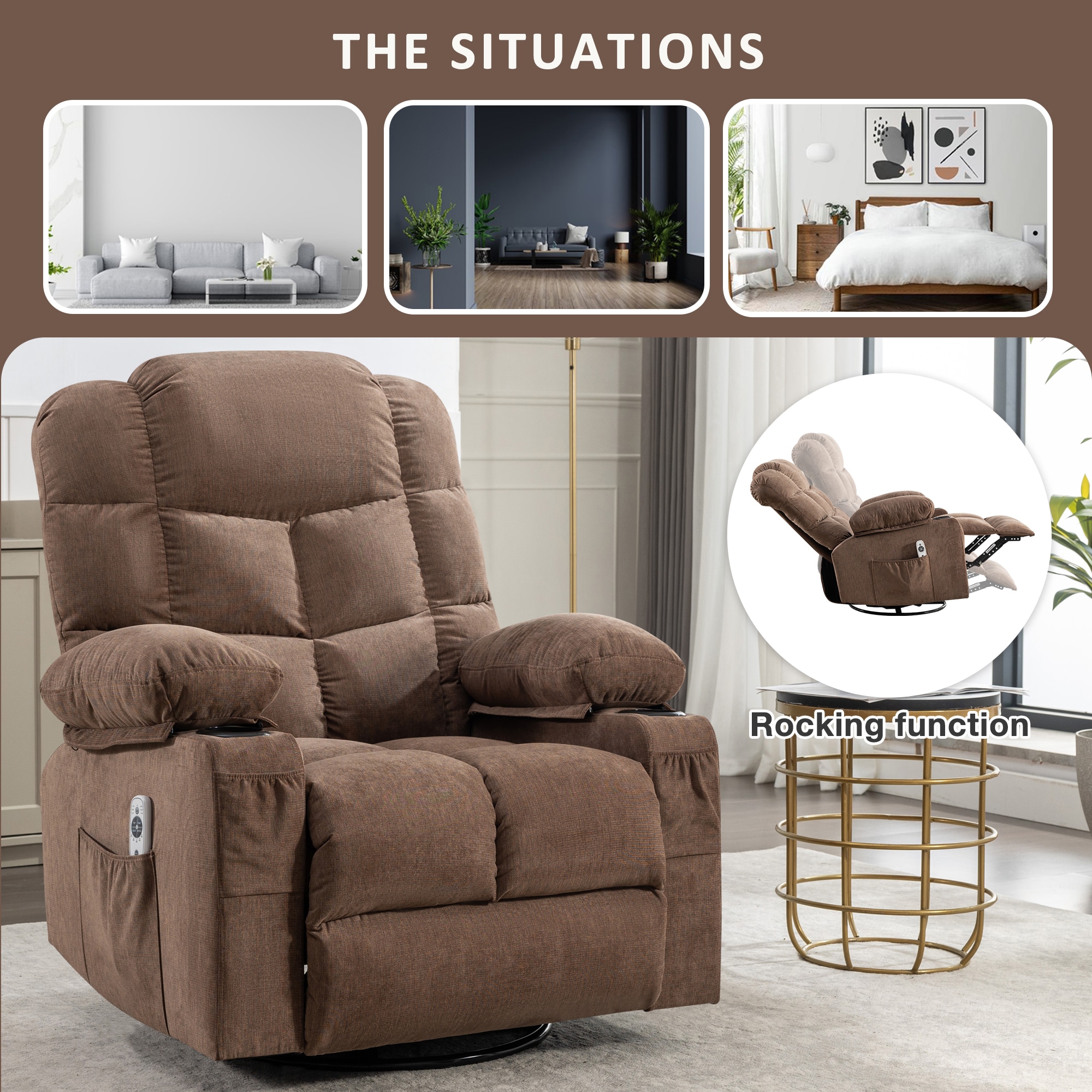 Clihome HQ000003-BWN recliners - View #7