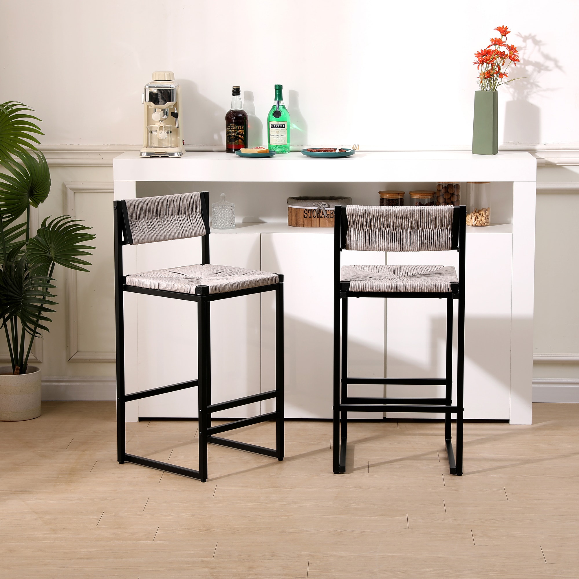 Sumyeg HM- W21222913 Set of 4 Contemporary/Modern Faux Leather Upholstered Dining Side Chair (Wood Frame)