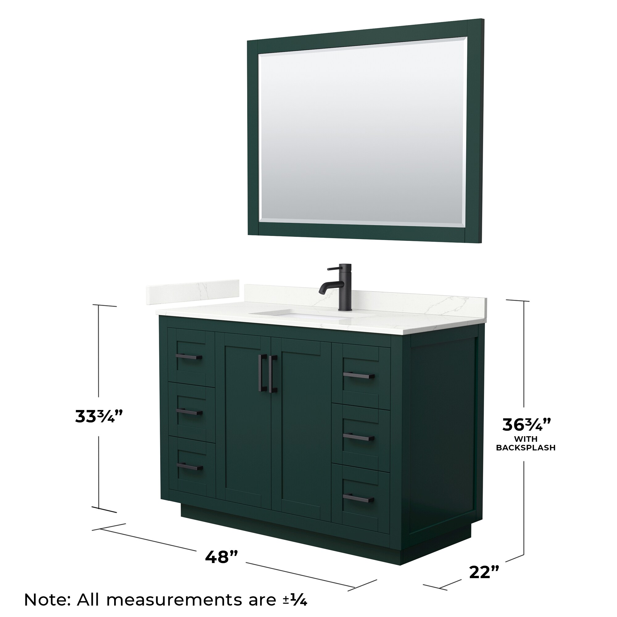 Wyndham Collection WCF292948SGKGTUNSM46 Bath-Vanity-Combo - View #6