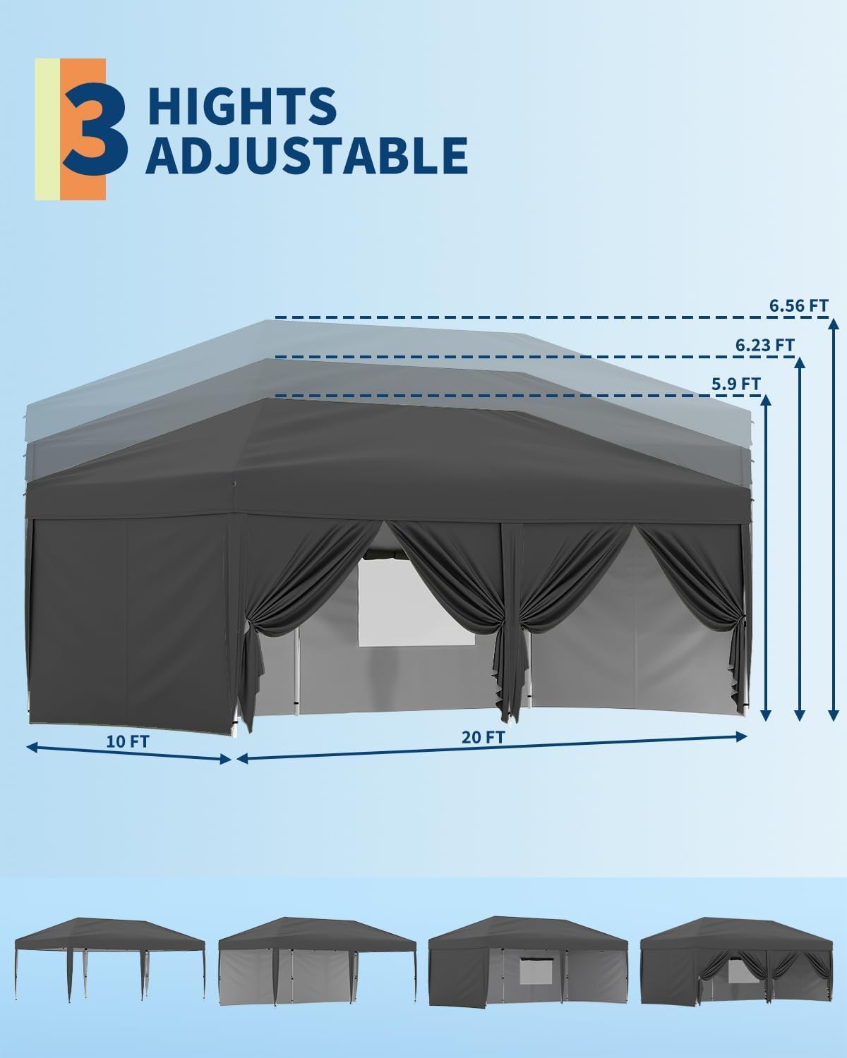 Qeetex WWJ-PHO-10B85FL5 Canopies-Sl - View #5