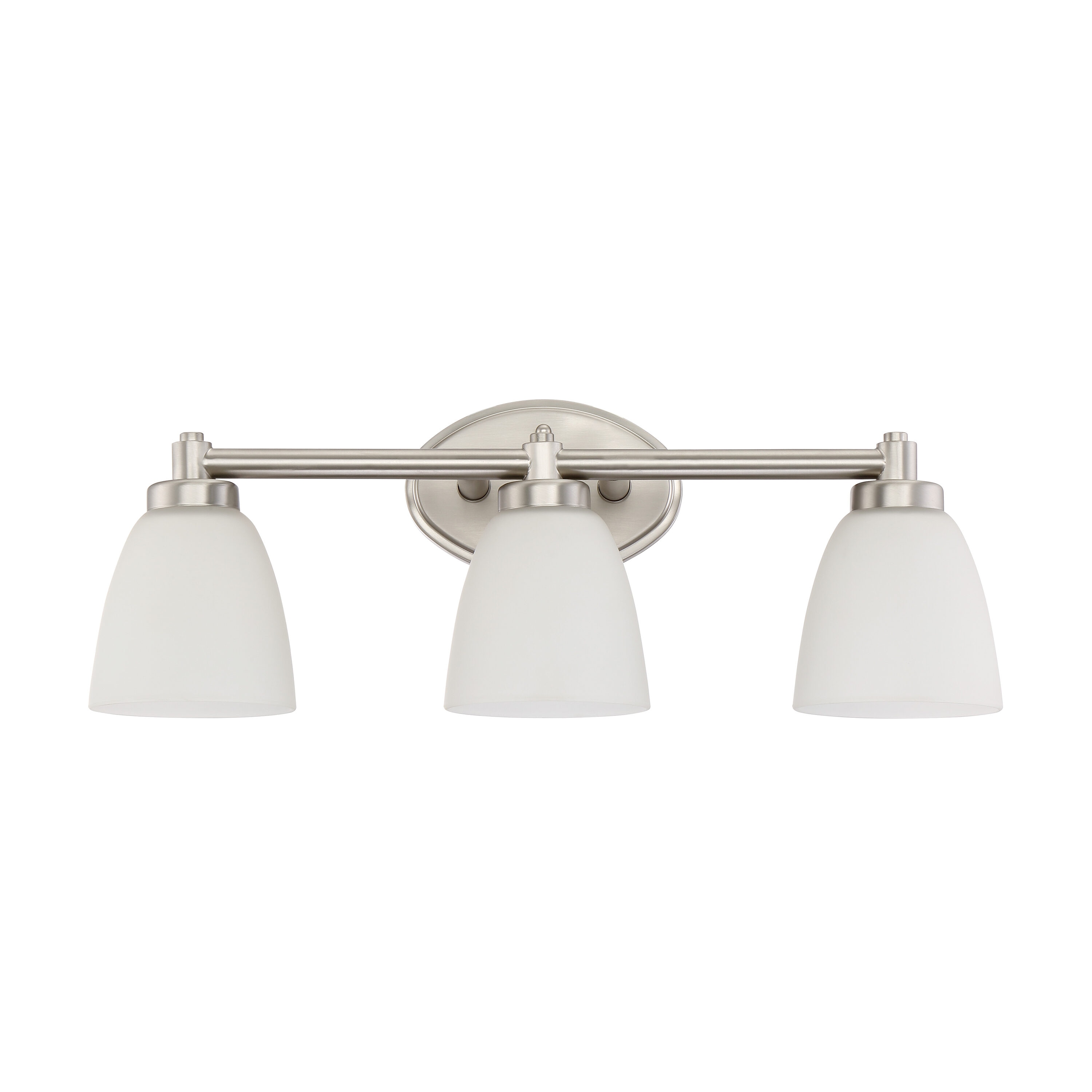 allen + roth 22-in 3-Light Brushed Nickel Modern/Contemporary Vanity ...