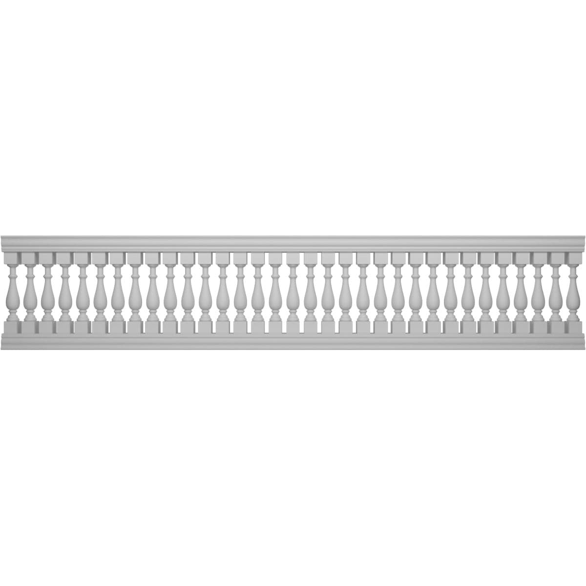 Ekena Millwork BALK41X192TRN FiberThane 16-Feet x 41-Inches Traditional Fiberglass Deck Rail Kit