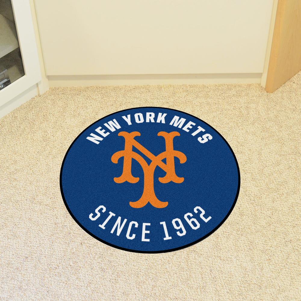 FANMATS MLB Detroit Tigers Orange 2 ft. x 2 ft. Round Area Rug