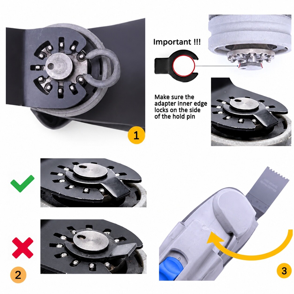 Etokfoks Carbide Oscillating Tool Blade Heavy Duty for Hardened Metal ...