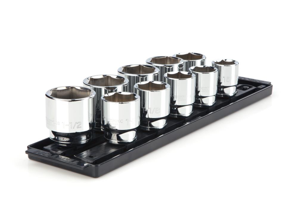 TEKTON SHD92109-D 10-Piece Standard (SAE) 1/2-in Drive 6-point Set Intermediate Socket Set
