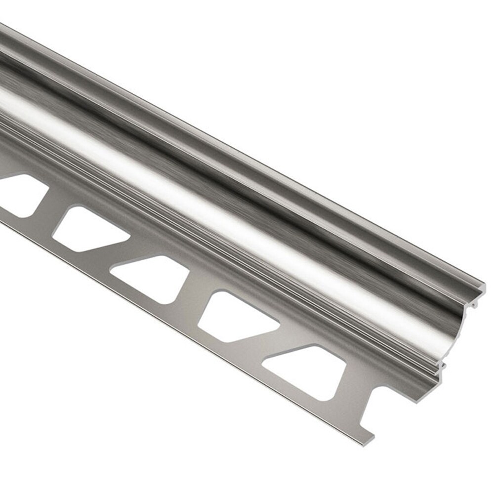 Schluter Systems AHK1S125ATGB Dilex-AHK 0.5-in W x 98.5-in L Brushed nickel anodized aluminum Aluminum Cove base Tile Edge Trim