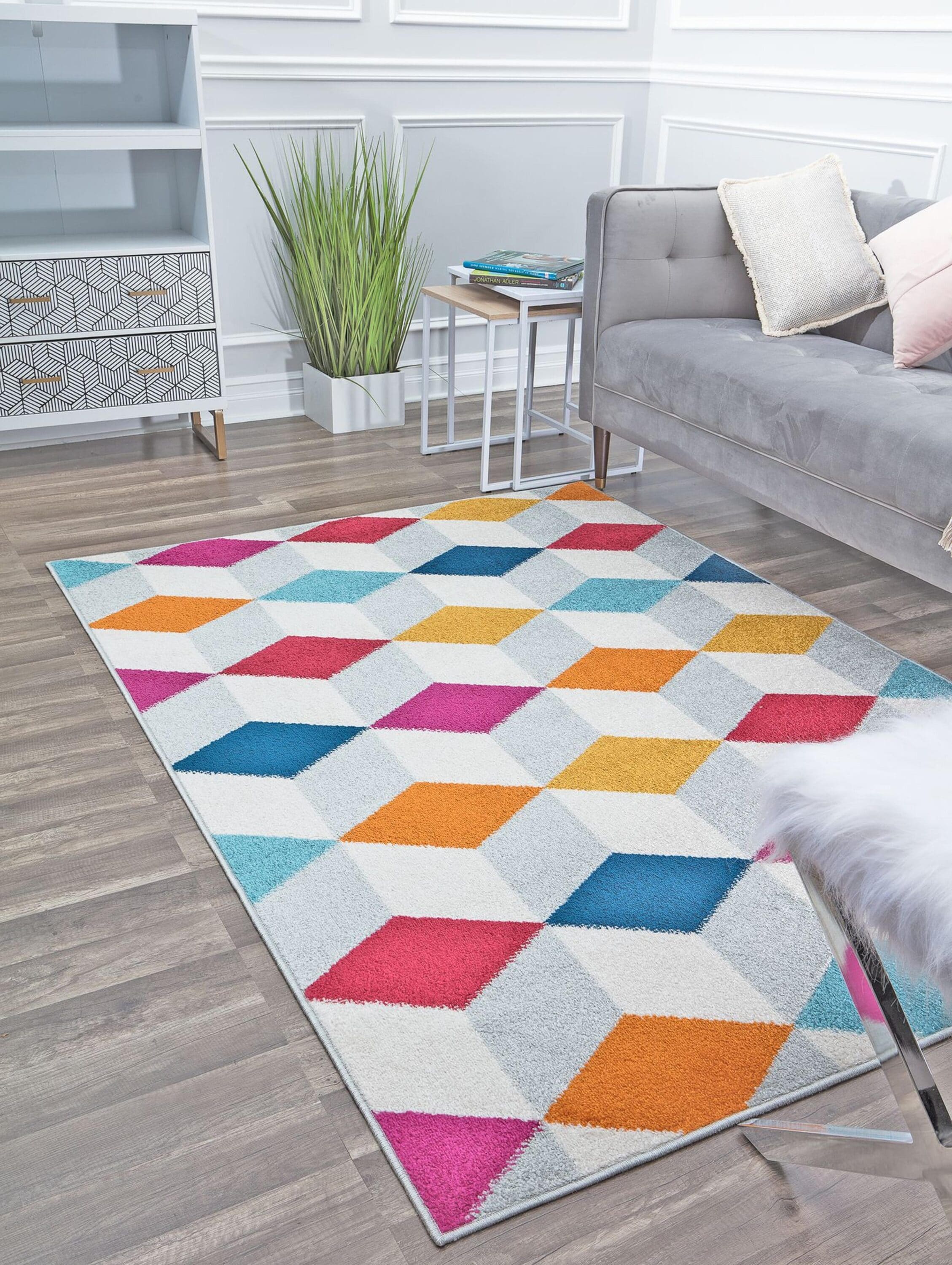 Rugs America 29108 Miko 5 x 7 (ft) Loomed Polypropylene Apple Cider Rectangular Indoor Geometric Area rug