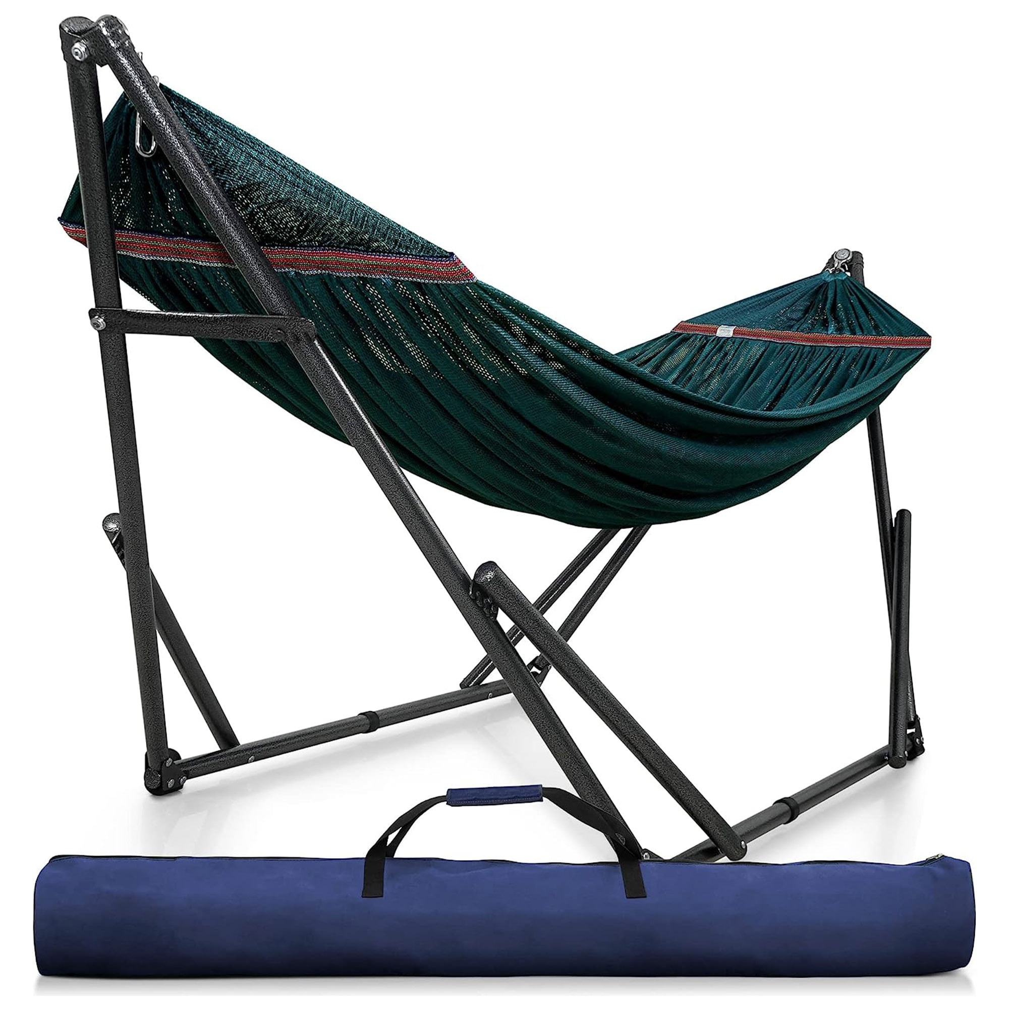 Tranquillo 321625 Peacock Fabric Hammock with Stand