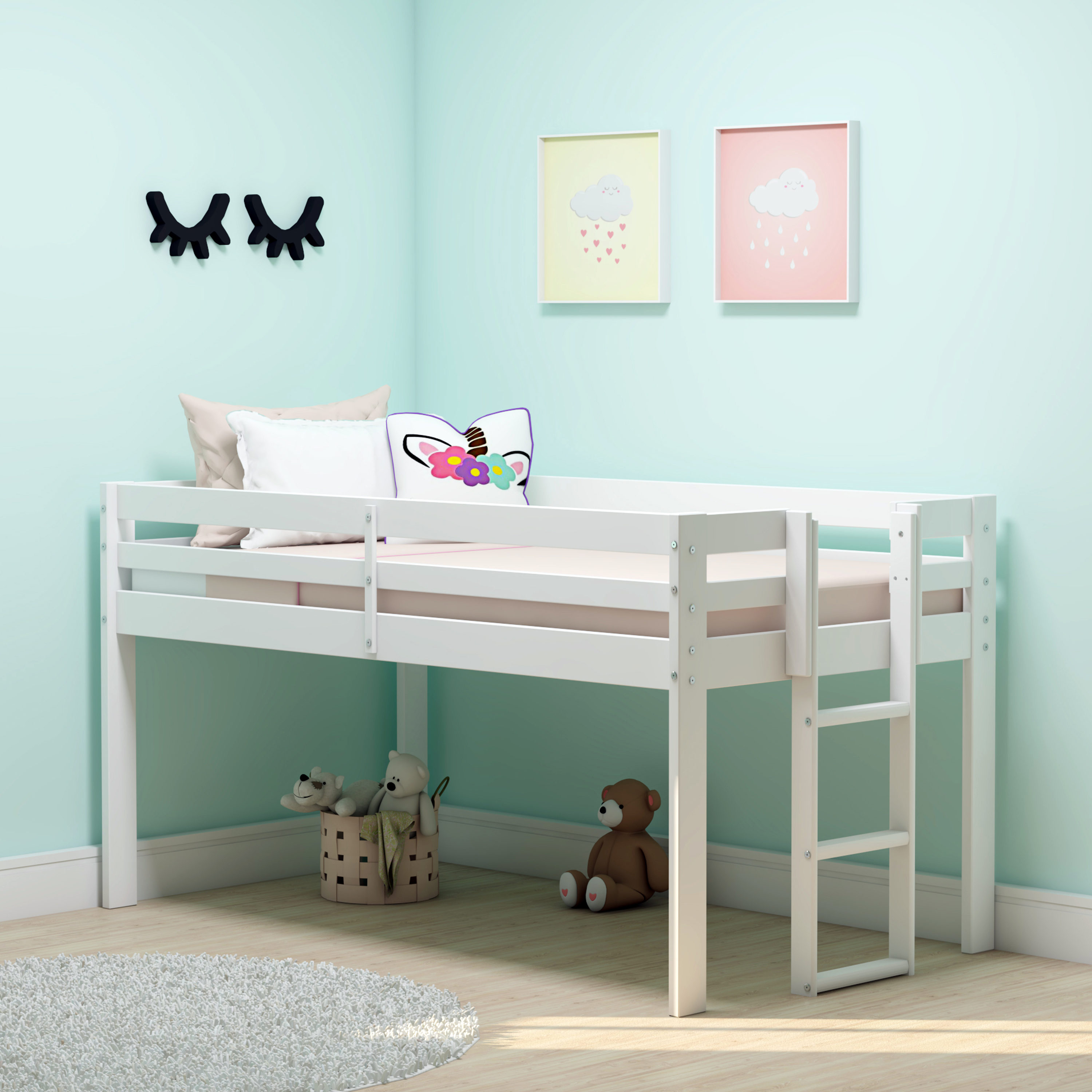 Alaterre Furniture AJJP00WHA beds - View #2