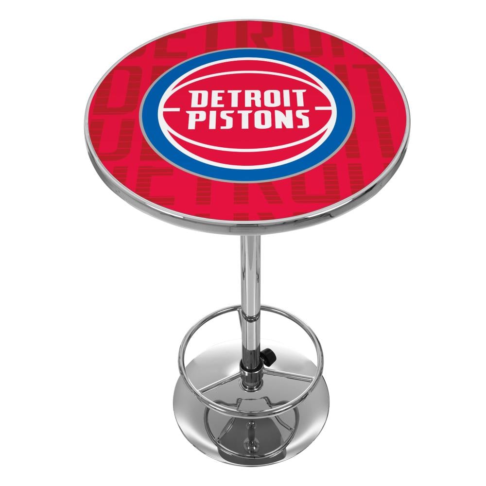 Trademark Gameroom Detroit Pis Pub Tables Chrome Round Traditional Bar Table Composite With 