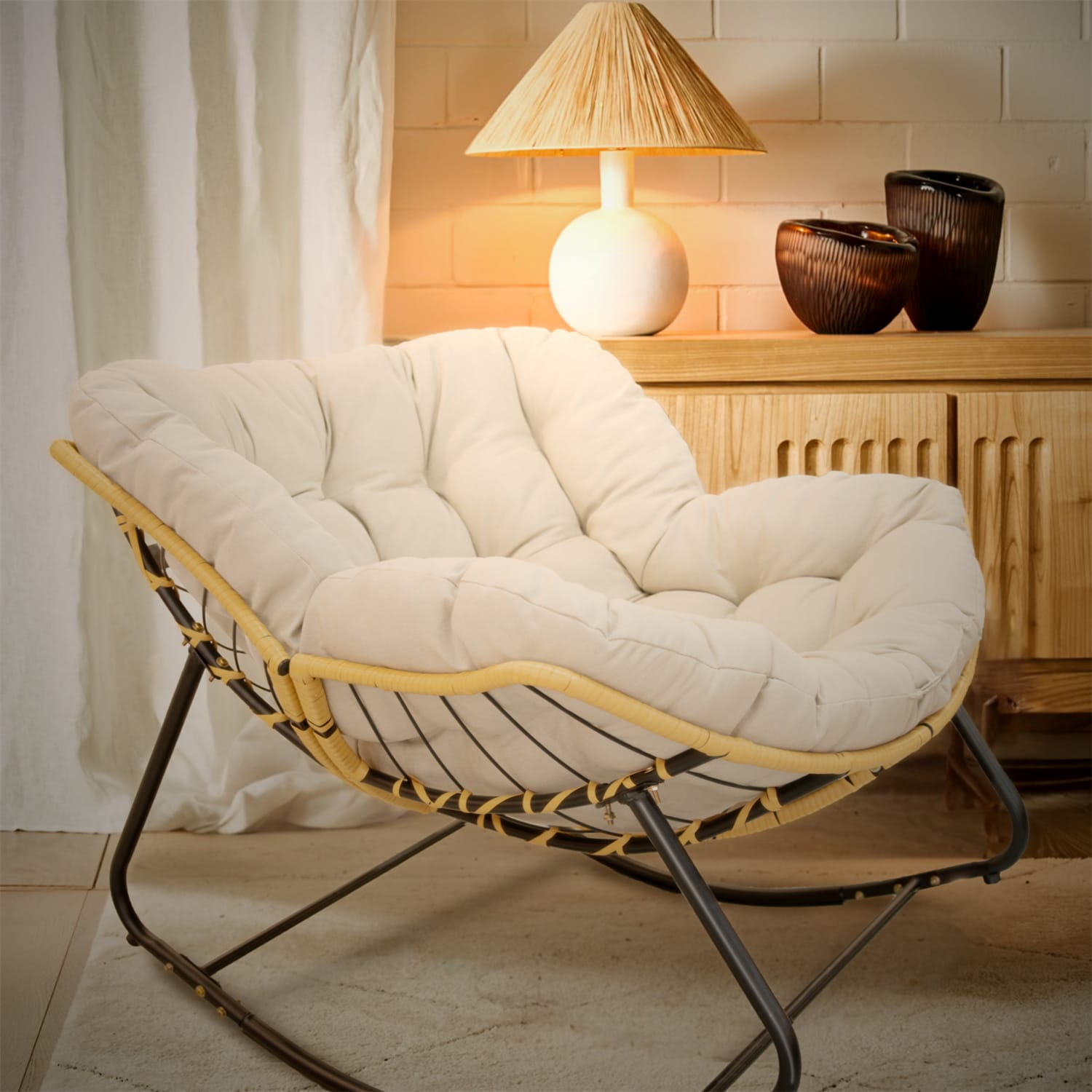 Damerin CXZ-95 Modern Beige Accent Chair