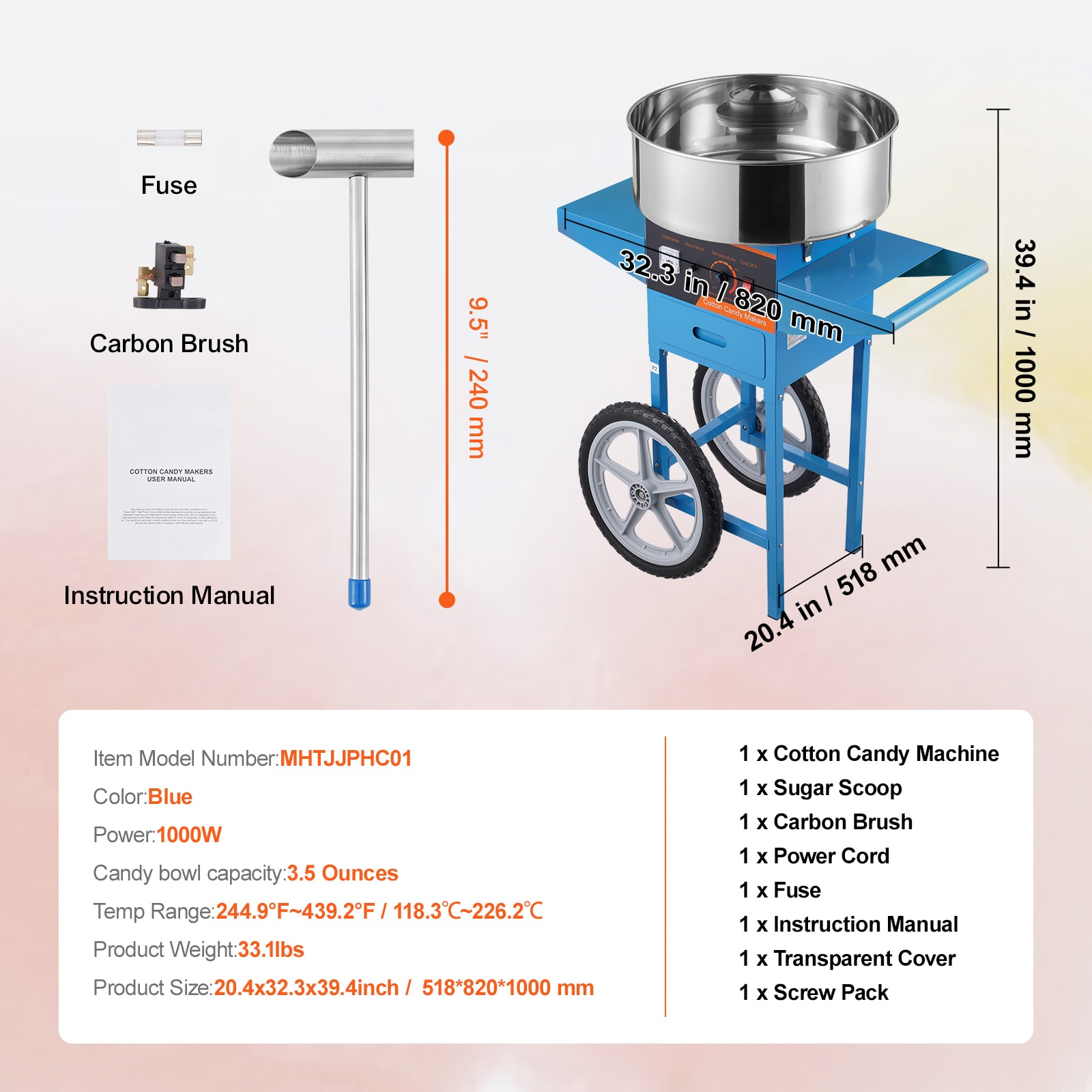 GIVIMO LW047GIVSS364 Cotton-Candy-Makers - View #3
