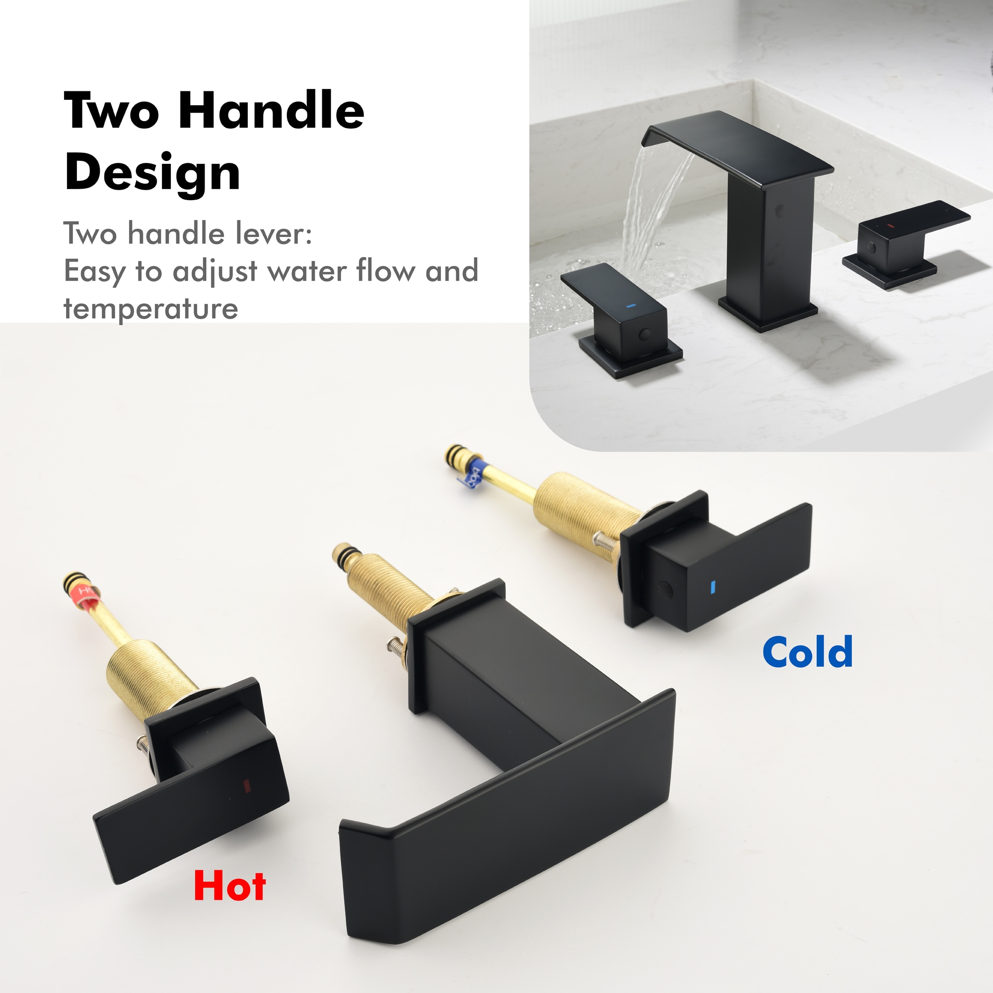 WELLFOR WF-B3353-MB Lavatory-Faucets - View #8