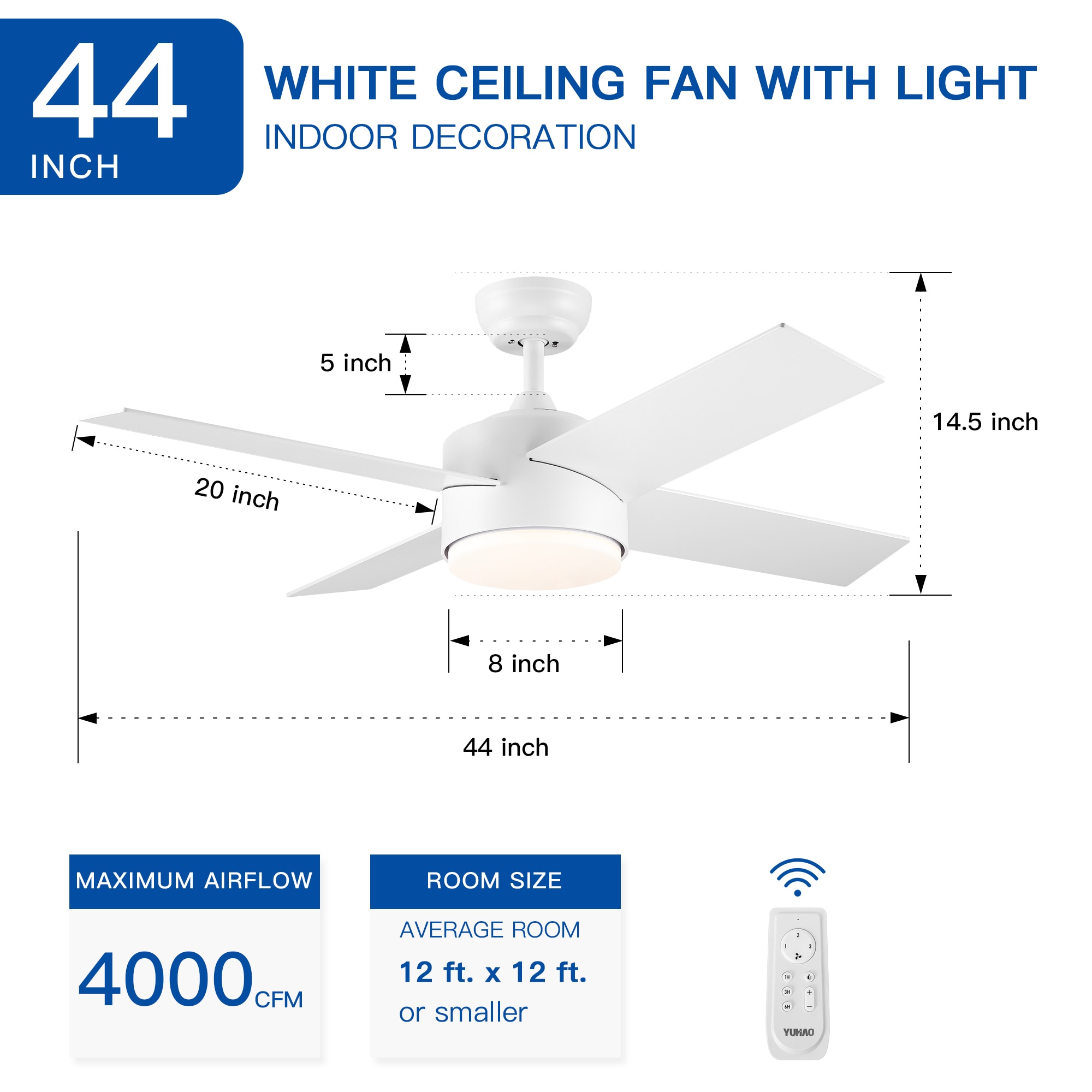 Kahomvis YUH-QPW1-5948 Ceiling-Fans - View #7