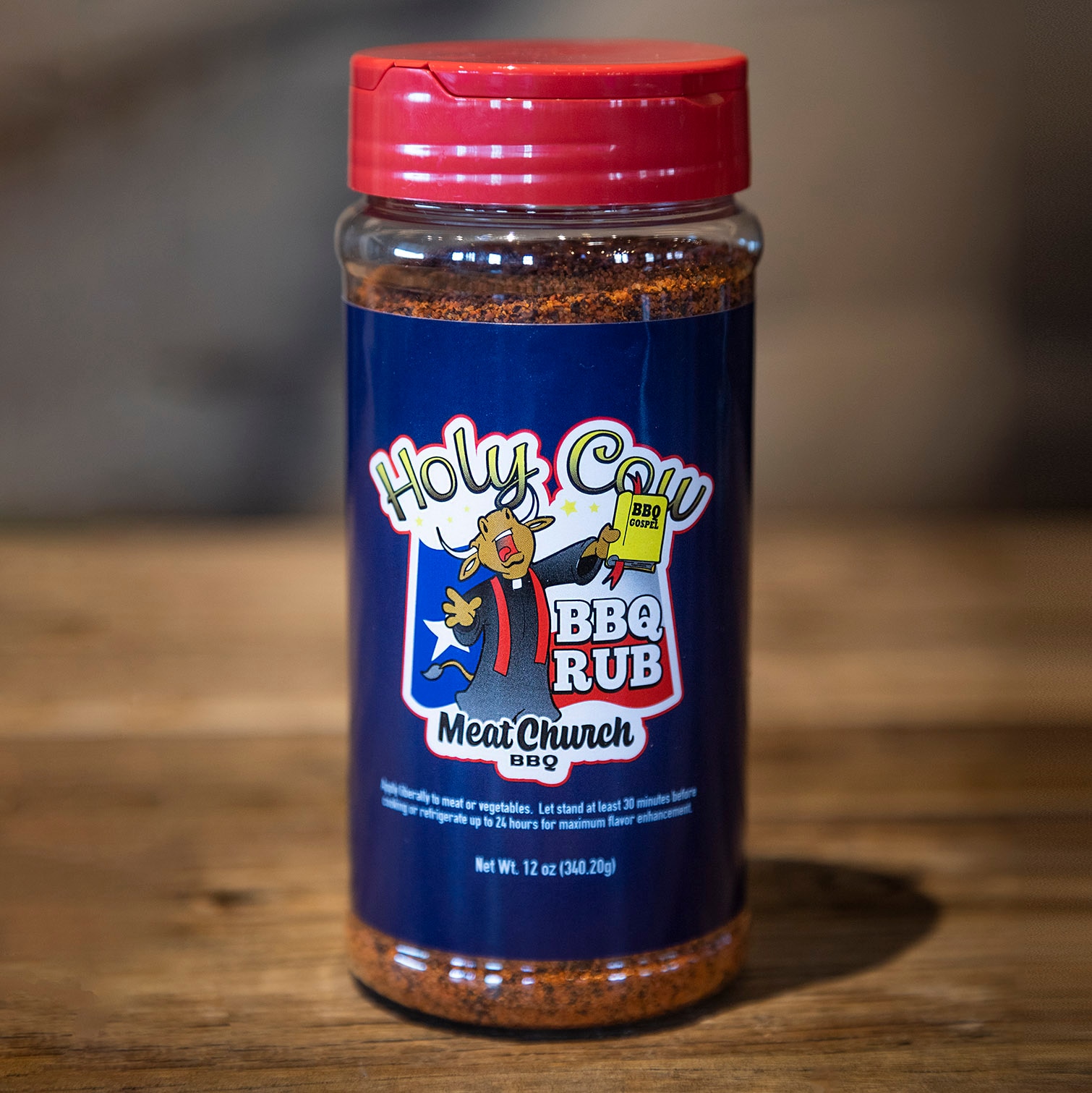 Meat Church BBQ Rub Combo: Honey Hog (14 oz) and The Gospel (14 oz) BBQ Rub  and Seasoning for Meat and Vegetables, Gluten Free, One Bottle of Each