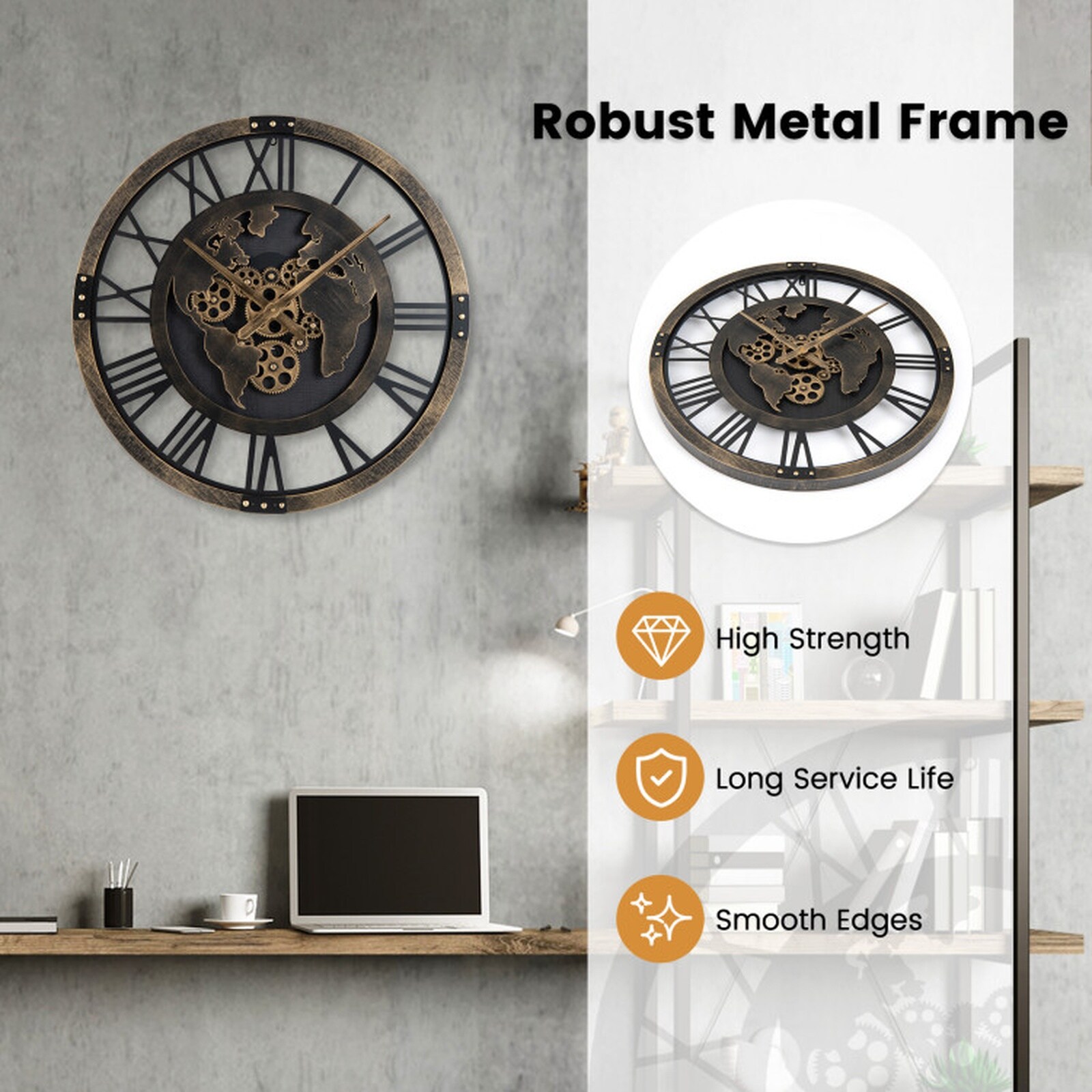 SUGIFT LW047SUGHY883 Indoor-Outdoor-Clocks - View #4