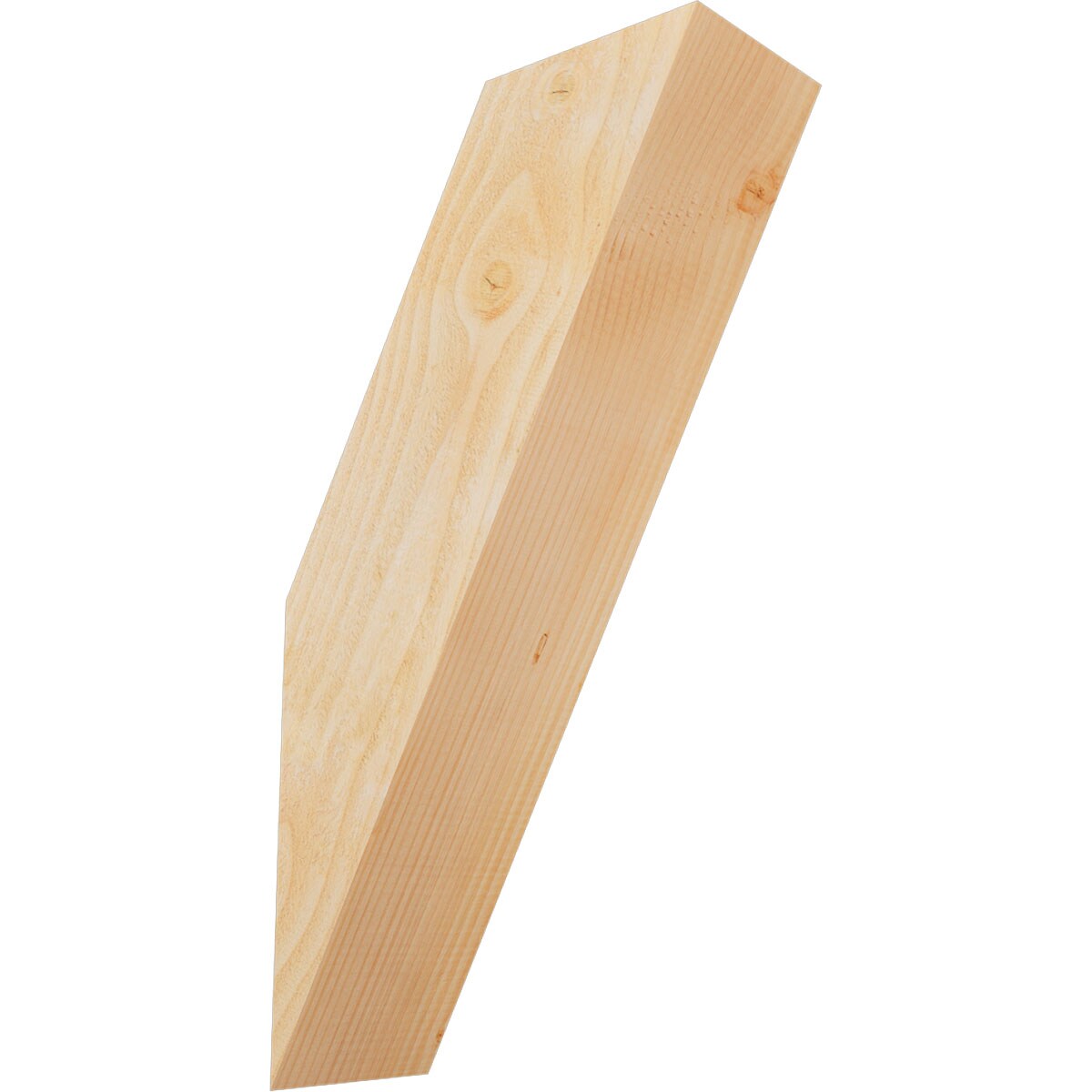 Ekena Millwork BRC06X14X26TRA00RDF 6-in x 14-in x 26-in Douglas Fir Unfinished Wood Traditional rough sawn