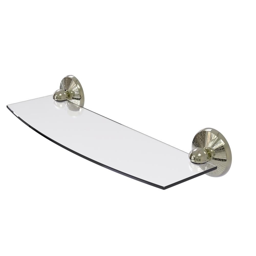 Allied Brass PMC-33/18-PNI Prestige Monte Carlo Polished Nickel Wall mount Bathroom Shelf ( 18-in x 3-in x 5-in )