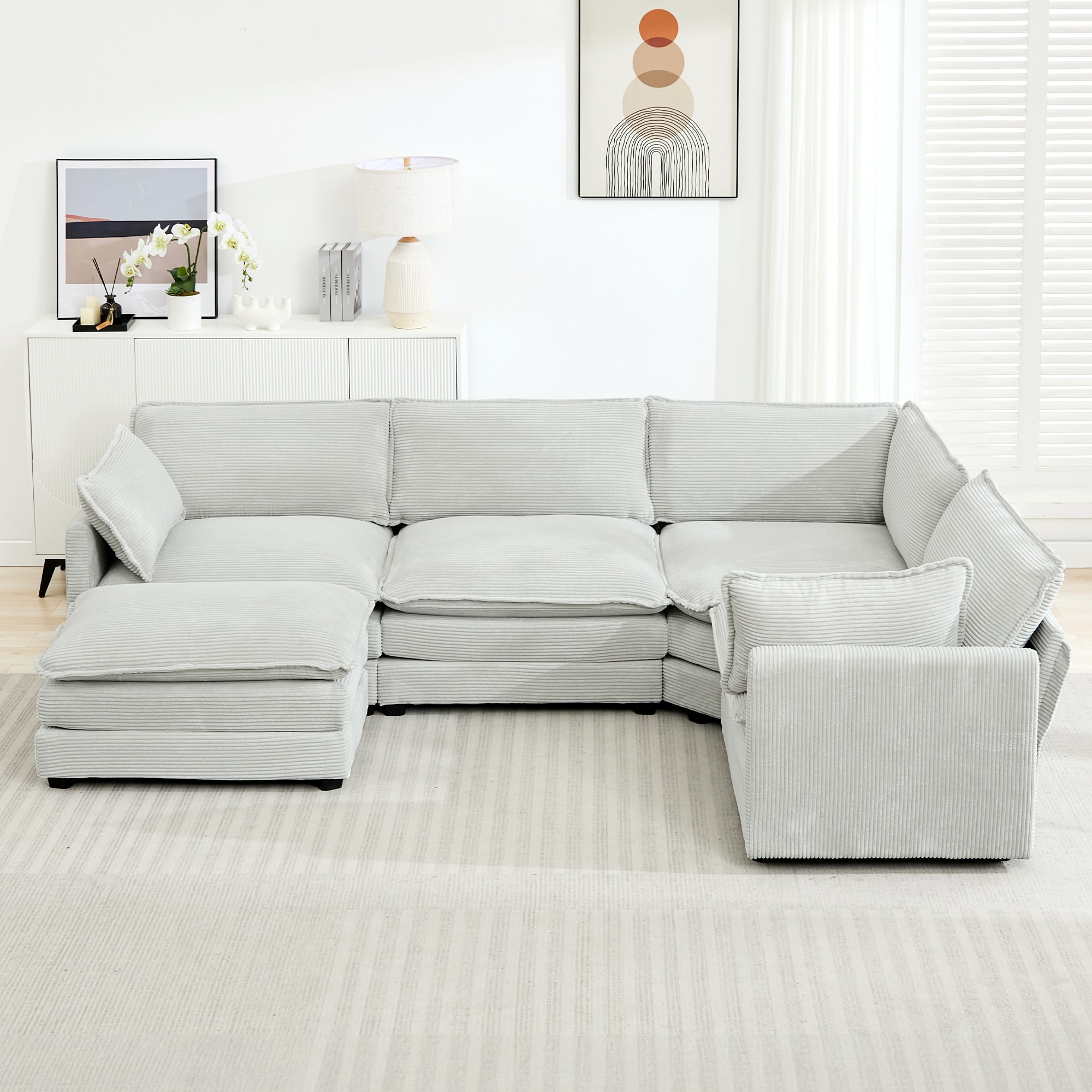 VOUA SAF-XNECW3-GY Sofas-Loveseats - View #2