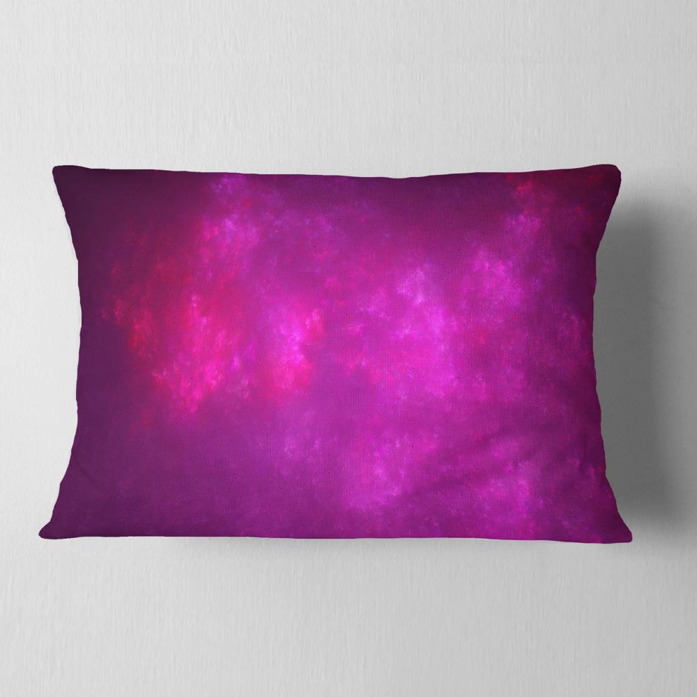 Designart CU16371-12-20 12-in x 20-in Pink Indoor Decorative Pillow
