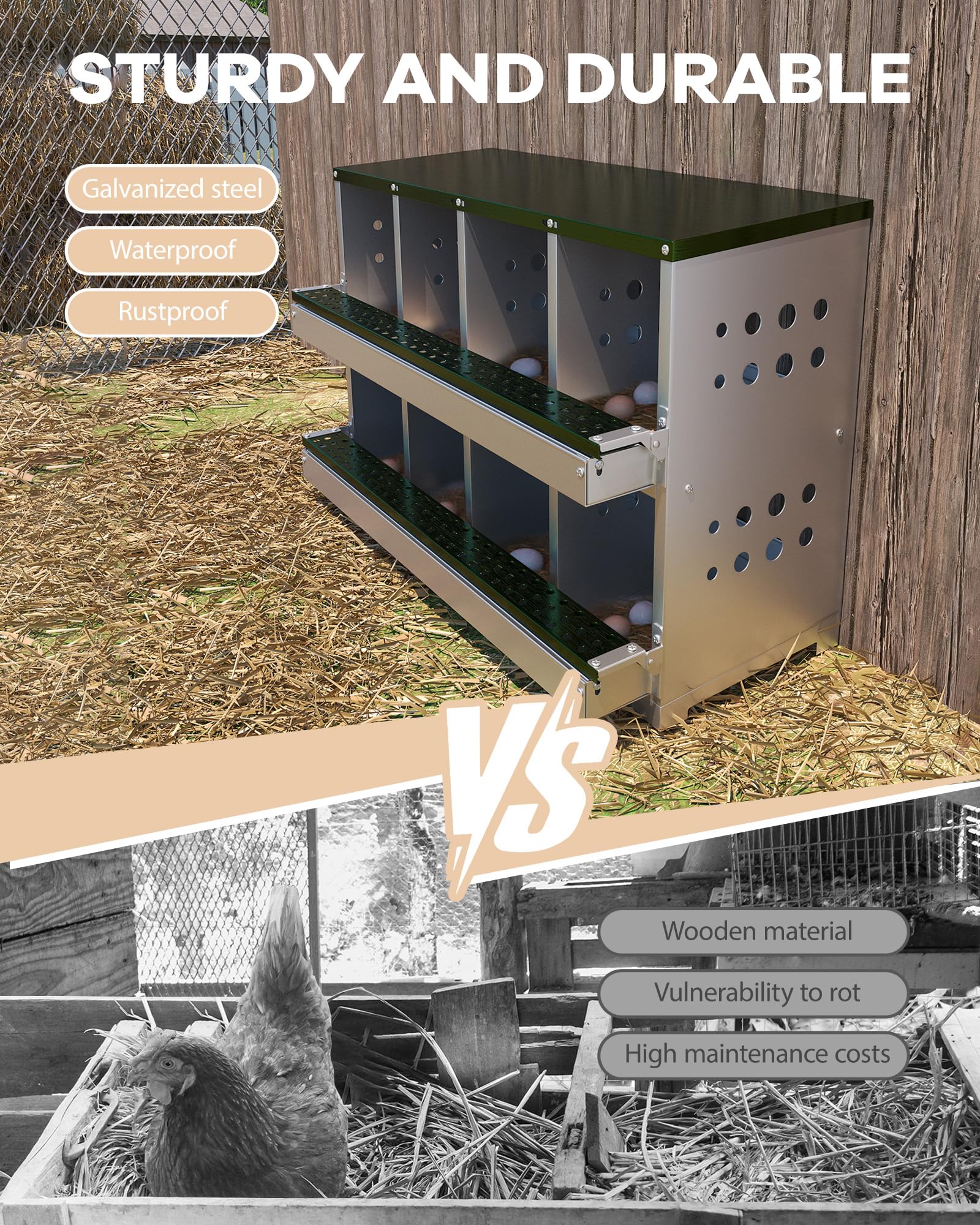 Garvee LYU01PHO-167CEBXO Chicken-Coops-Rabbit-Hutches - View #5