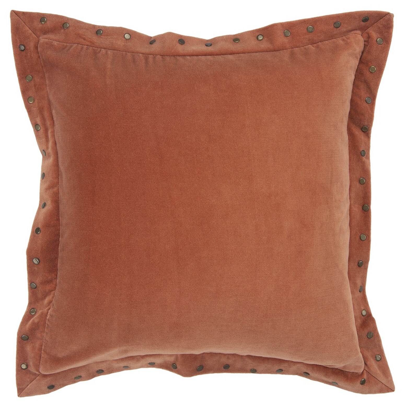 HomeRoots 4000403157 18-in x 18-in Orange Square Indoor Decorative Pillow