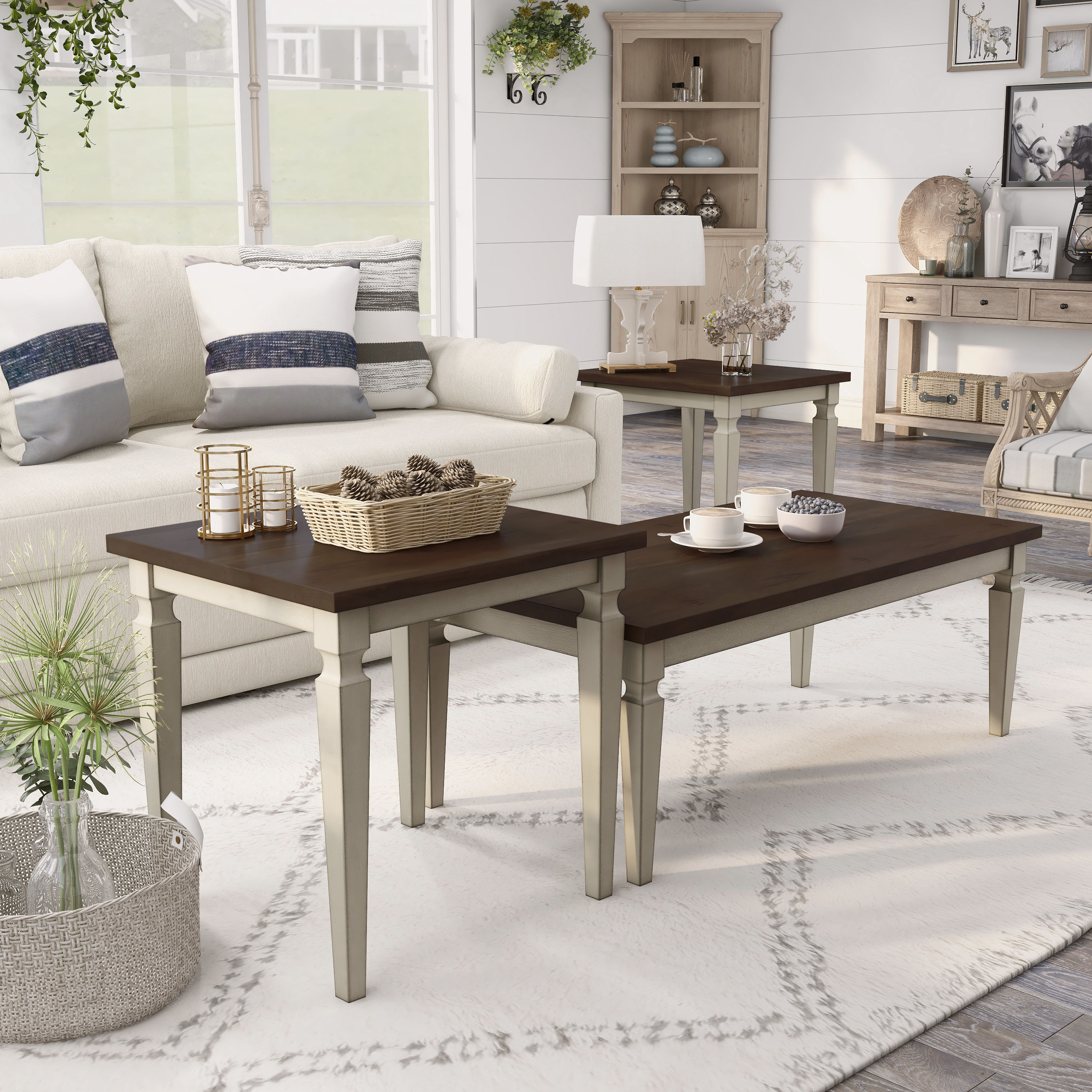 Accent Table Sets Color/Finish Family White