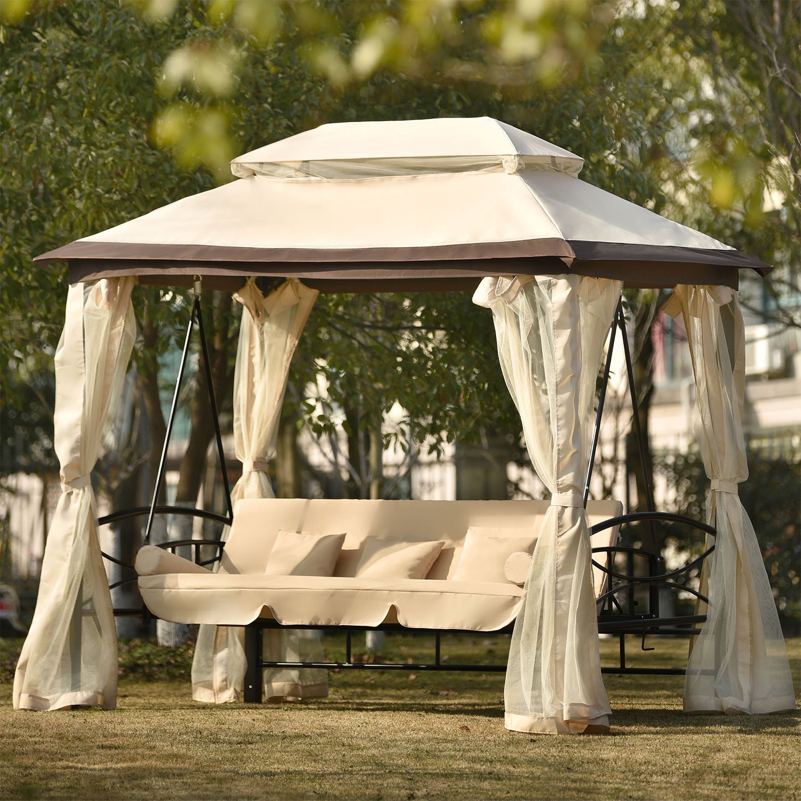 WELLFOR TRX-263AC Wood-Resin-Gazebos - View #15