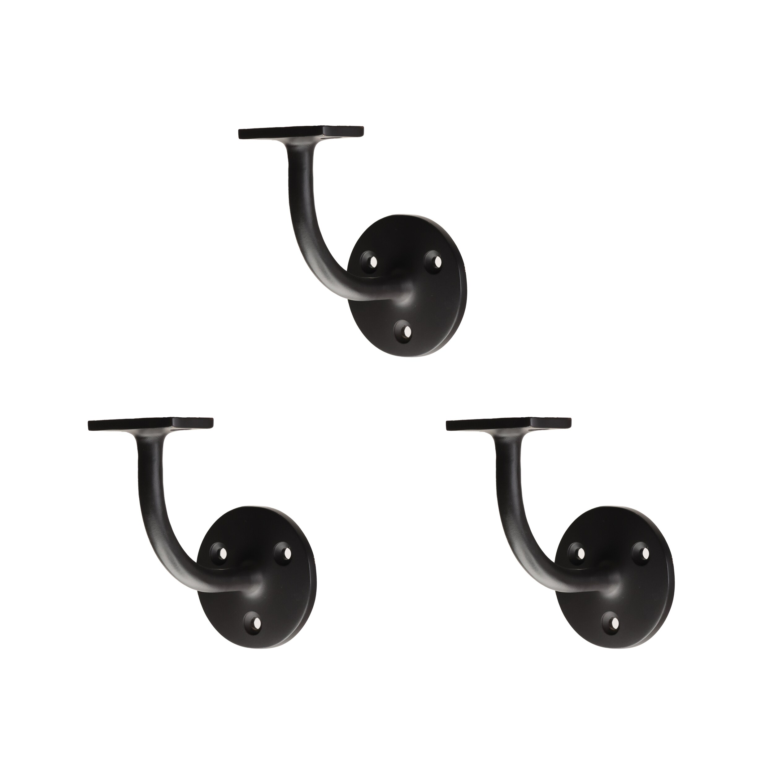 RELIABILT WG3004ORB 2.75-Inches x 3-Inches Rubbed Bronze (3-Pack) Finished Brass Handrail bracket