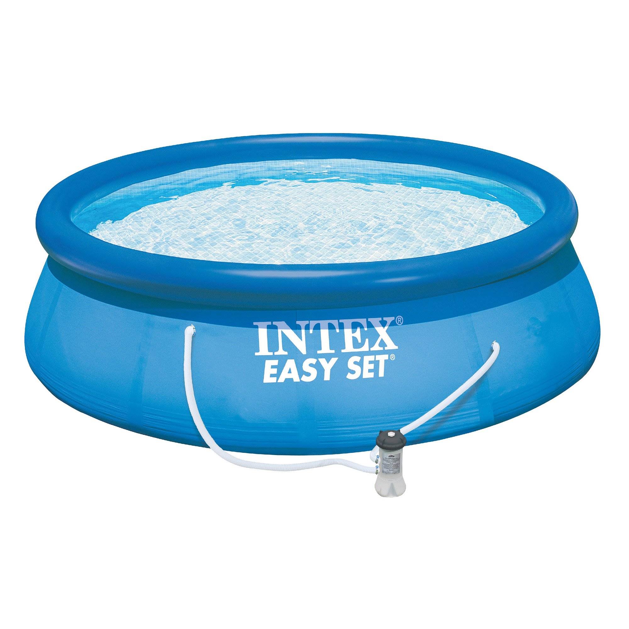 Intex 15ft x 15ft x 48in Inflatable Top Ring Round AboveGround Pool
