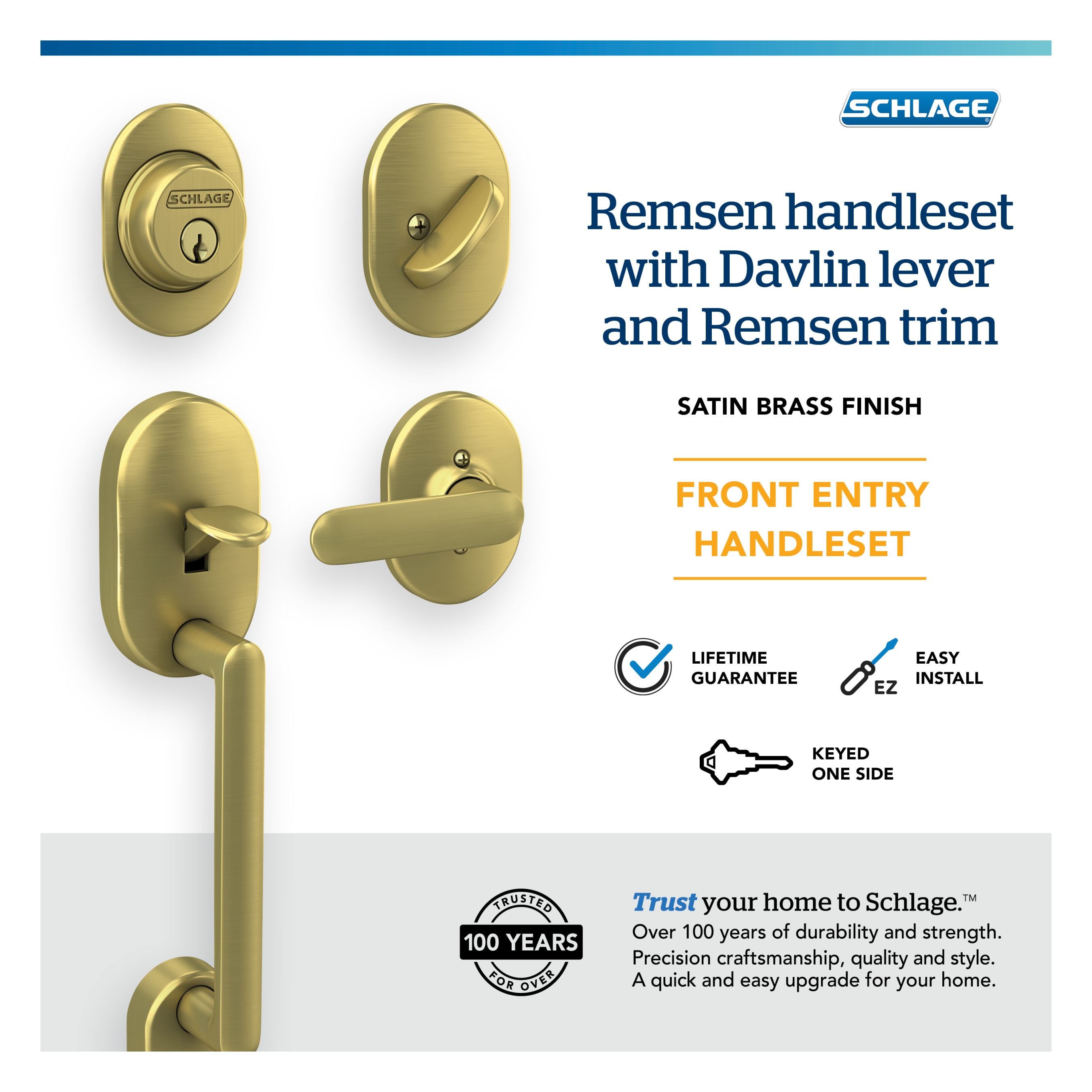 Schlage F60 RMN 608 DAV RMN handlesets - View #7