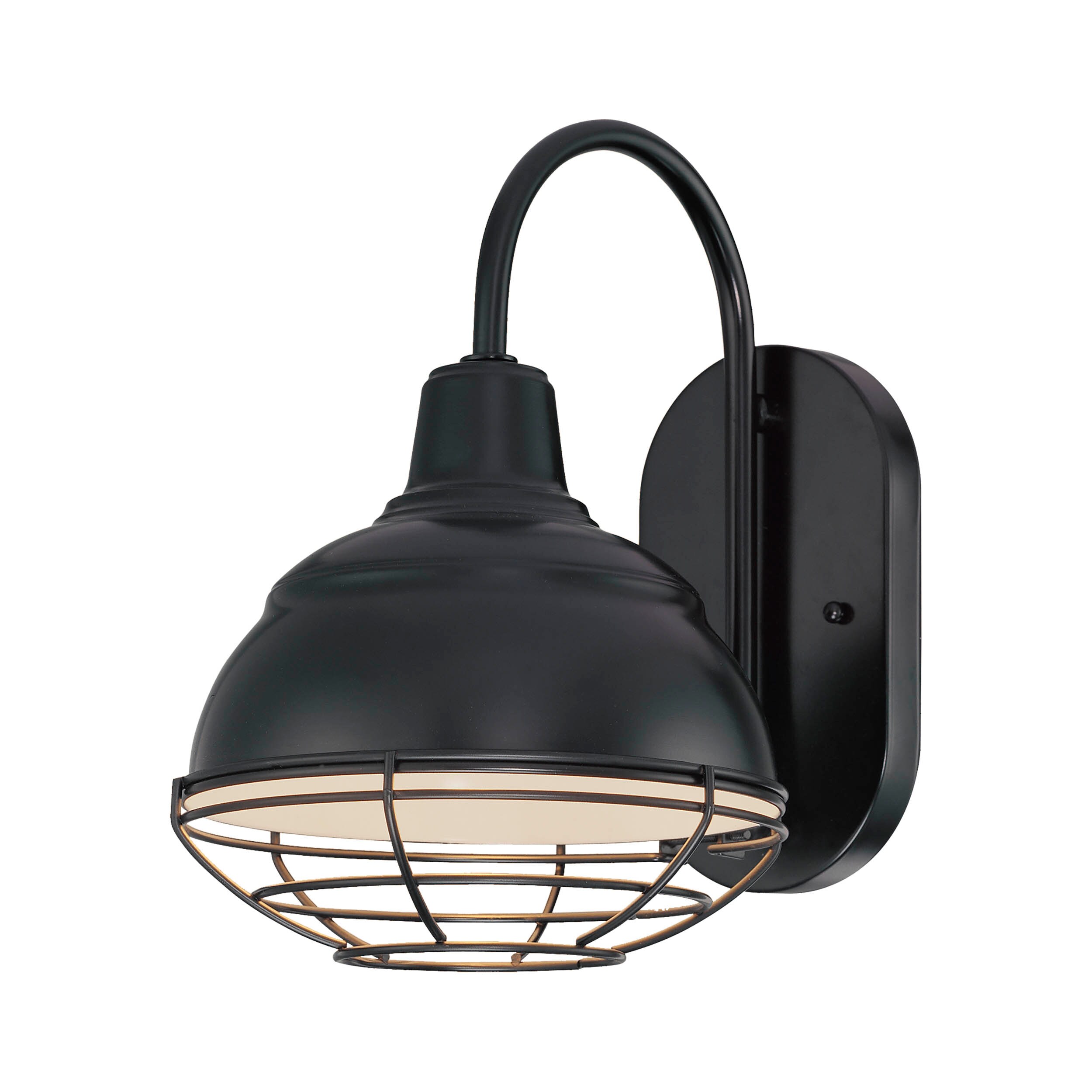 Millennium Lighting RWHWB8-SB R Series 1 -Light 11.75-in H Satin Black Hardwired Outdoor Wall Light