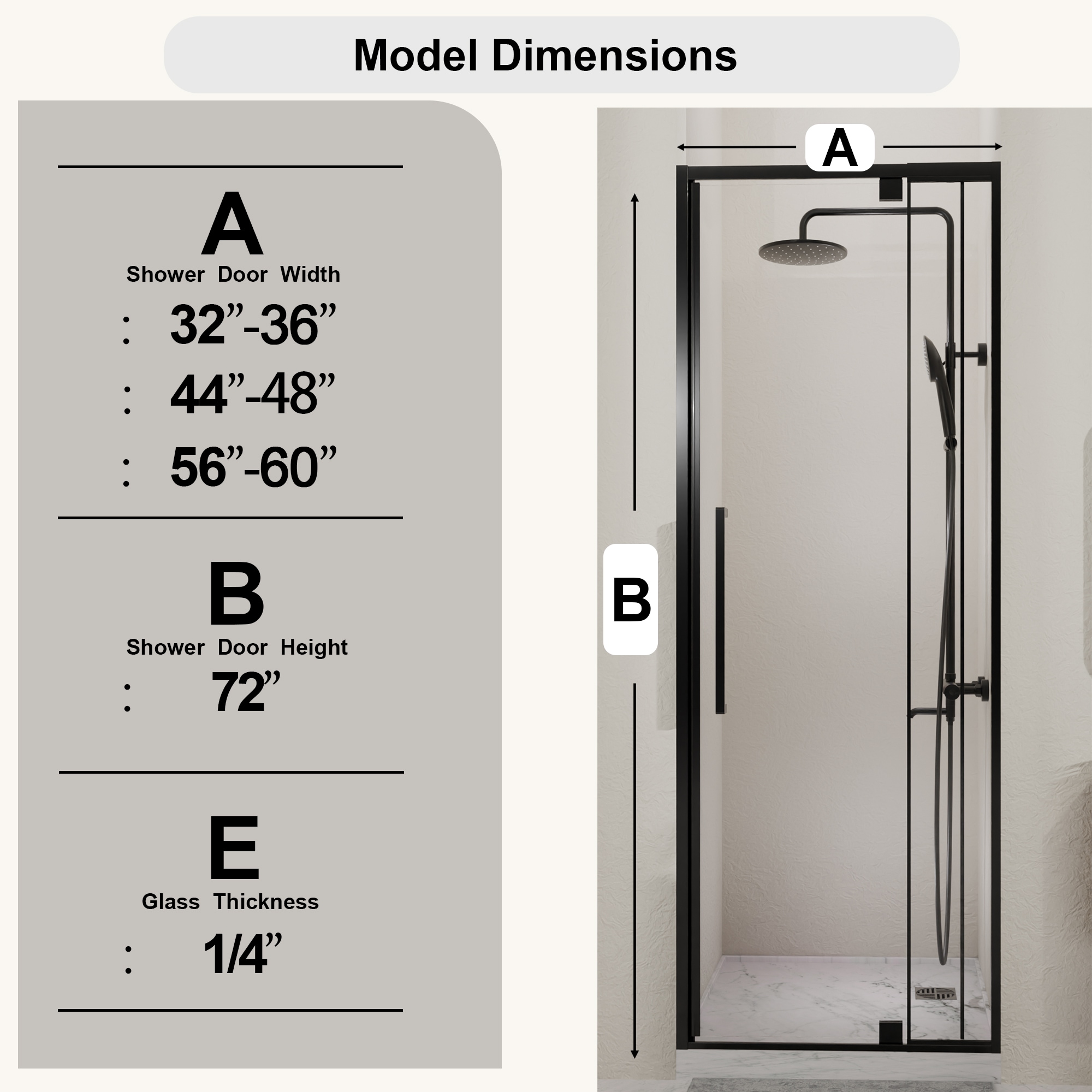GDFStudio 375039 Shower-Doors - View #2