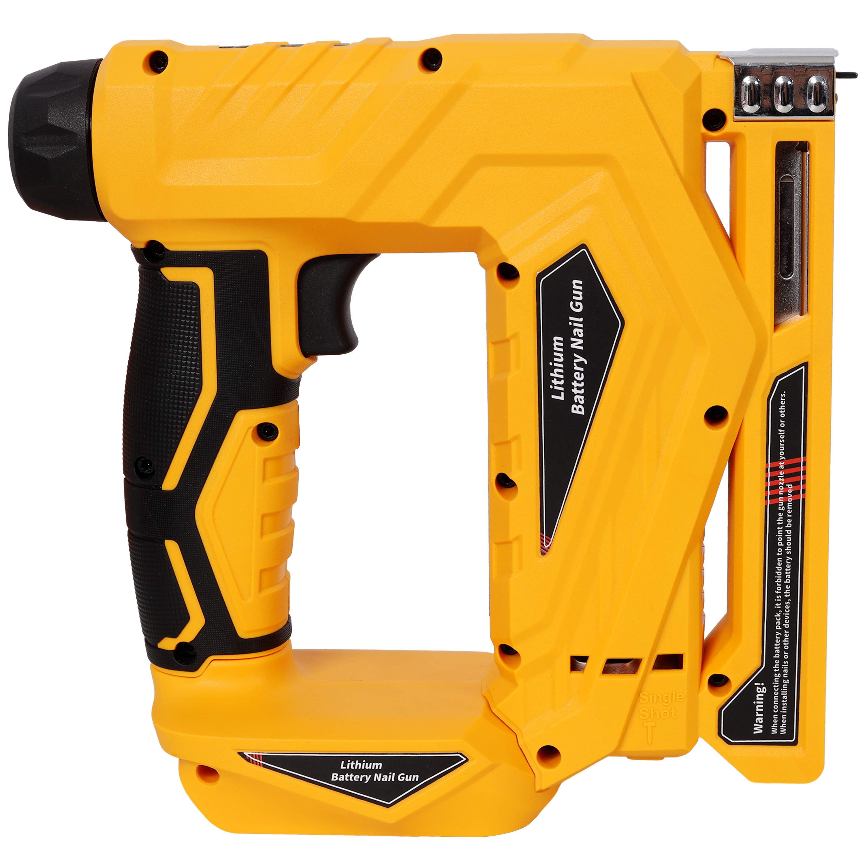 Rbied 2-in-1 Cordless Brad Nailer & Stapler for Dewalt 20V MAX Battery Tool Only Yellow